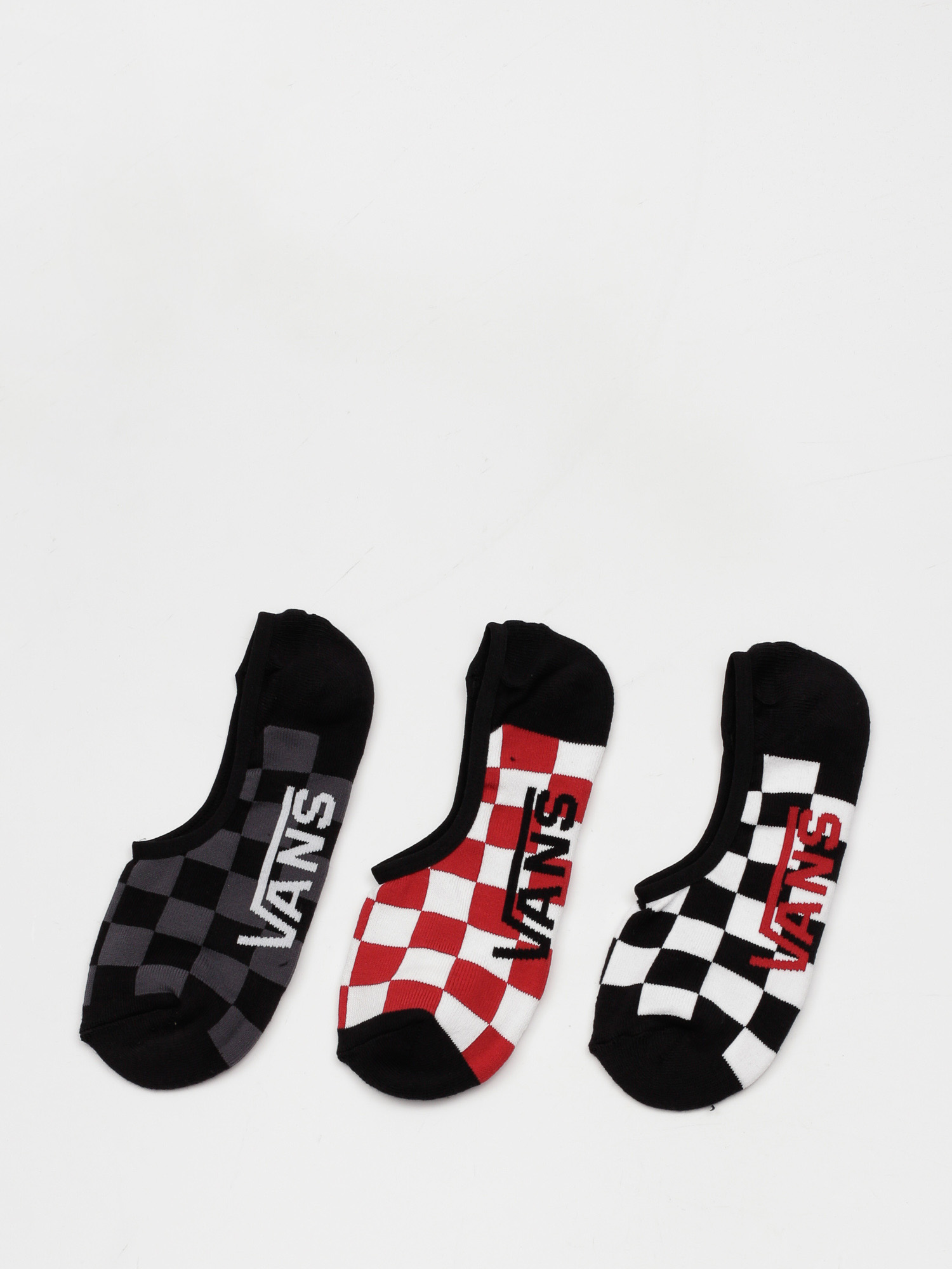 Ponožky Vans Classic Super No Show (red/white check)