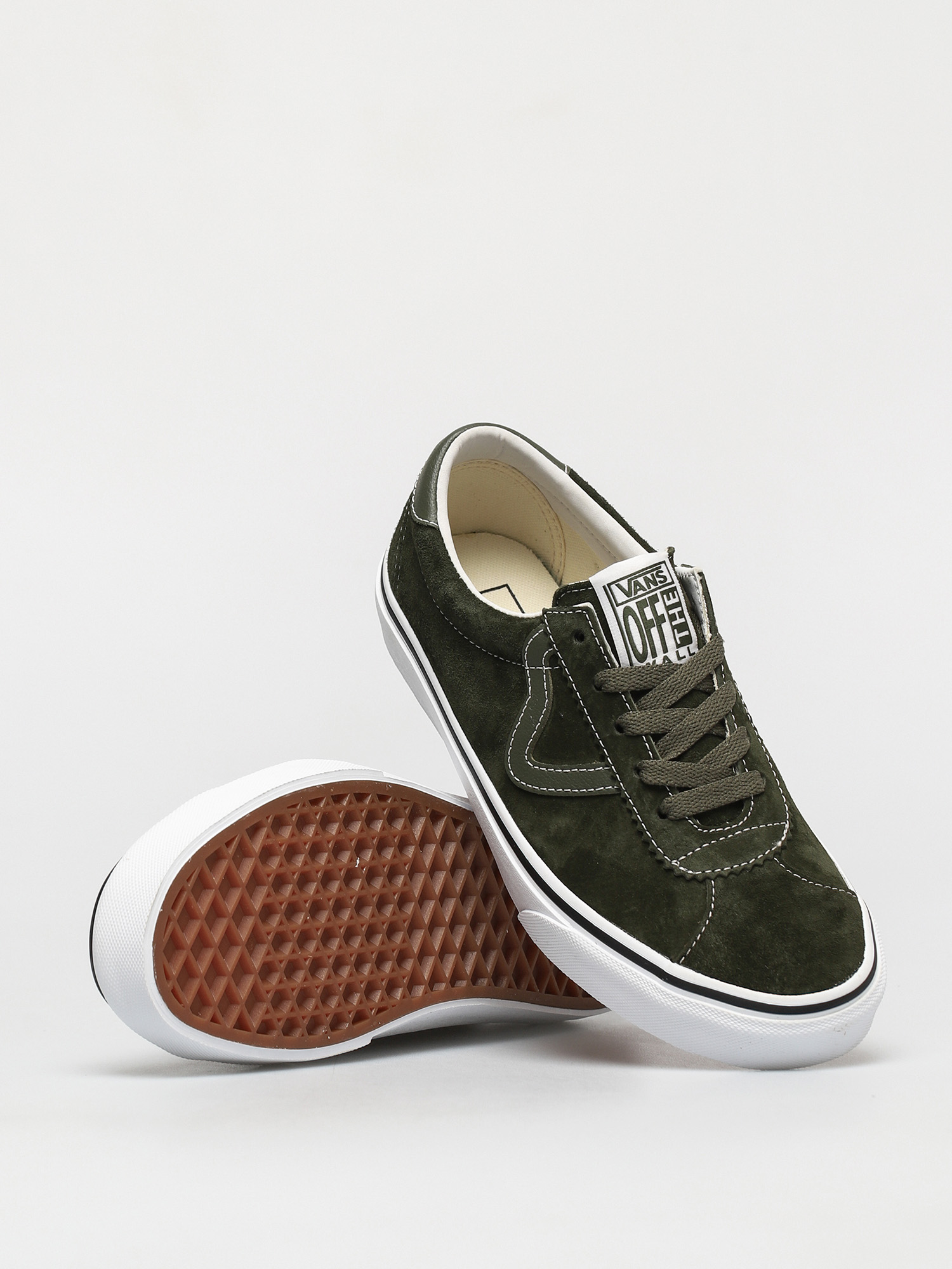 Topánky Vans Sport (pig suede olive/true white)