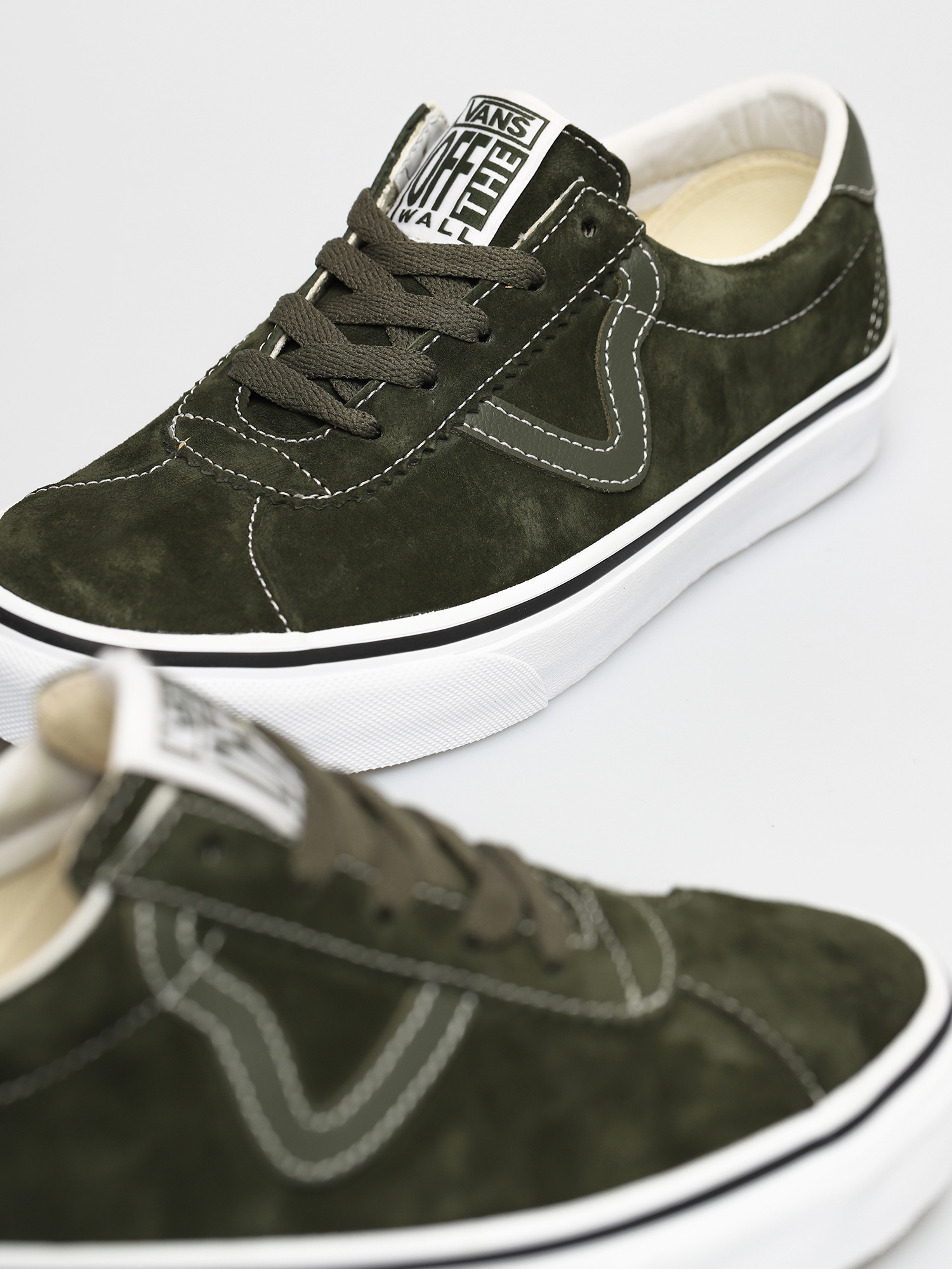 Topánky Vans Sport (pig suede olive/true white)