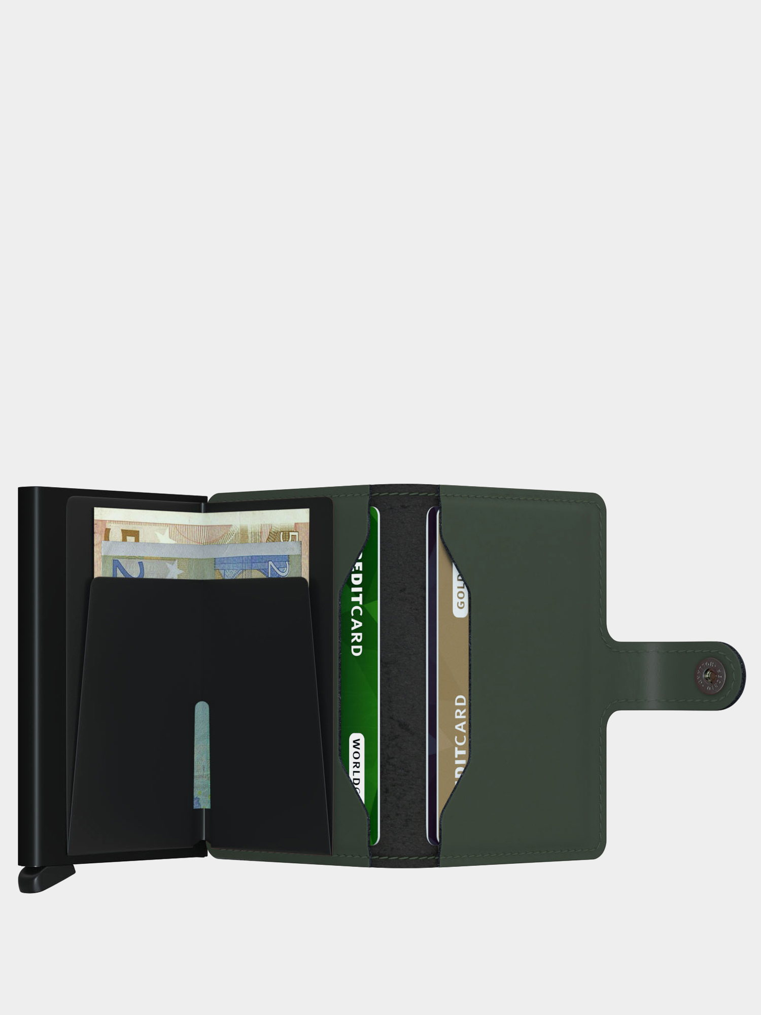 Peňaženka Secrid Miniwallet (matte green/black)