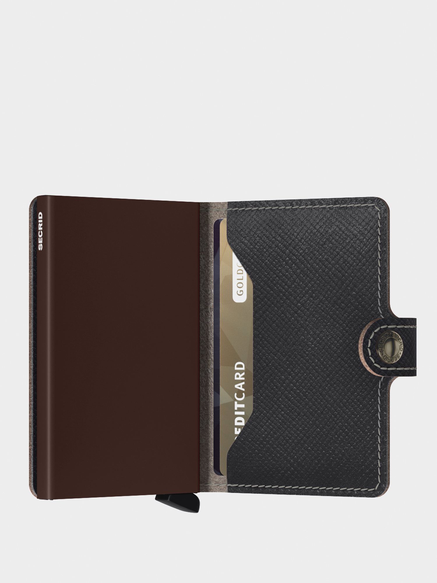 Peňaženka Secrid Miniwallet (saffiano brown)