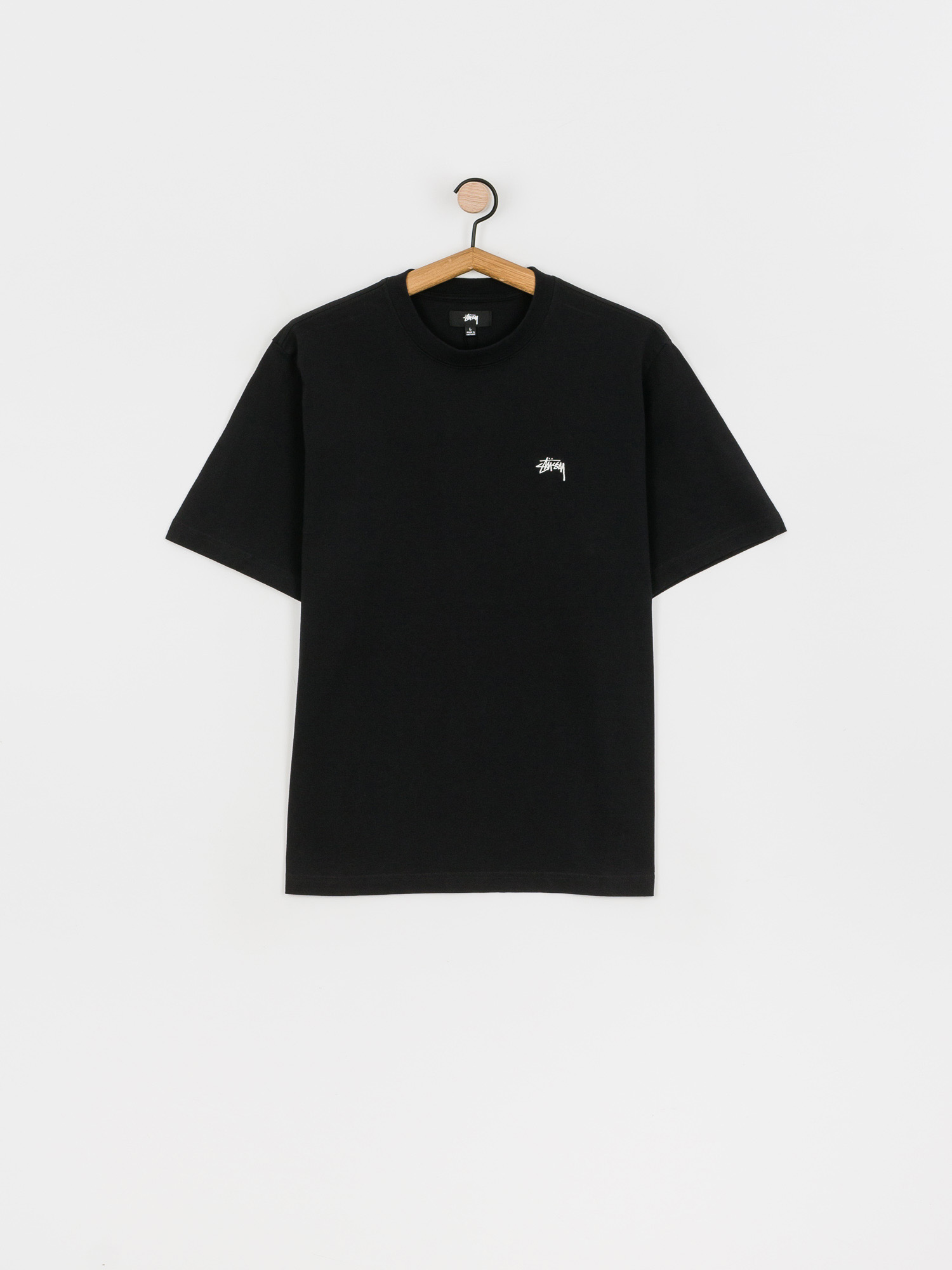Tričko Stussy Stock Logo (black)