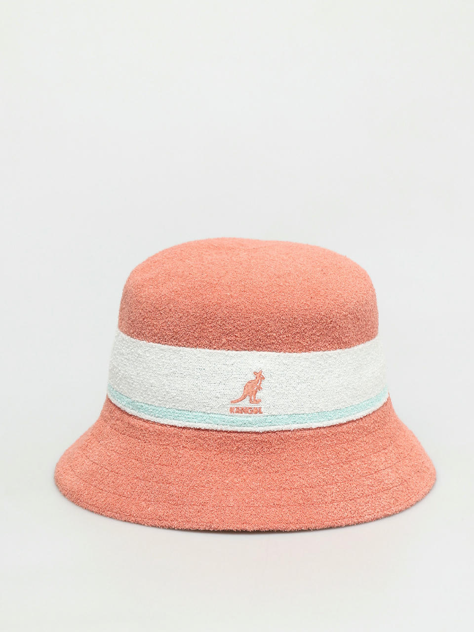 Klobúk Kangol Bermuda Stripe Bucket (peach pink)