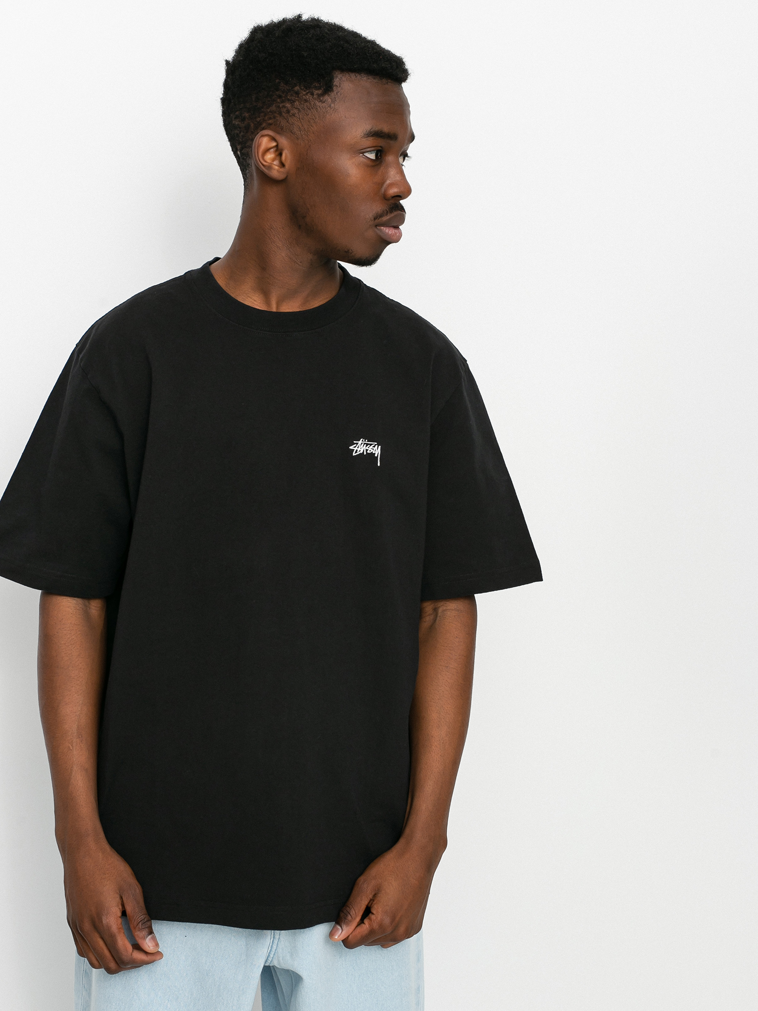 Tričko Stussy Stock Logo (black)