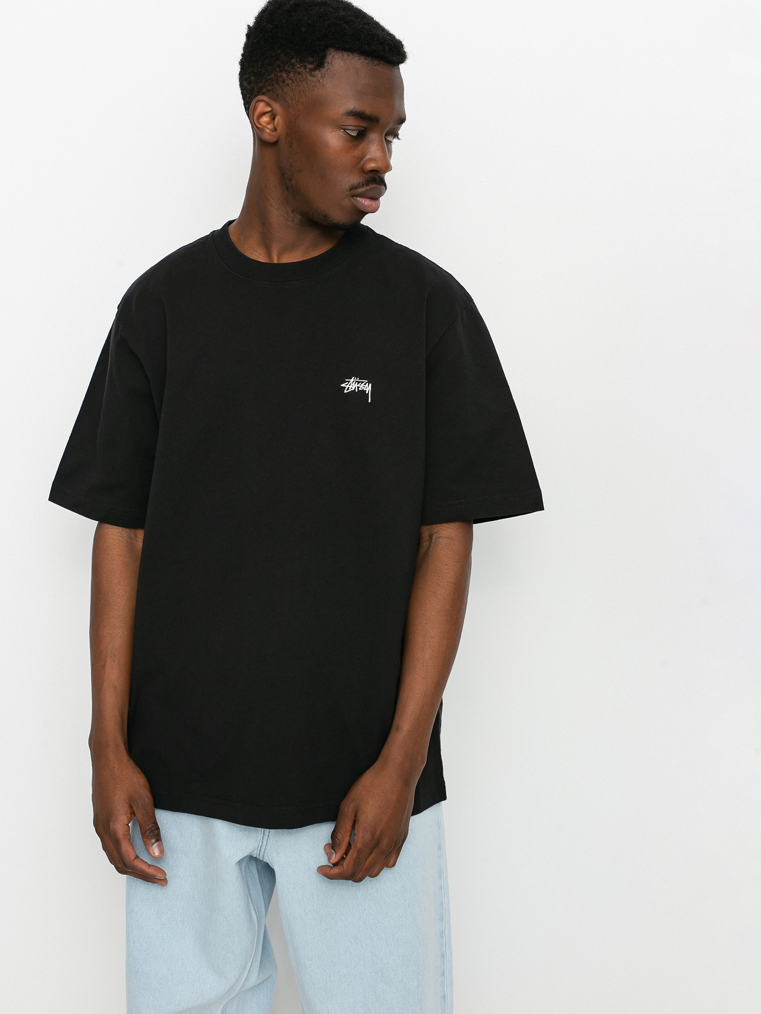 Tričko Stussy Stock Logo (black)