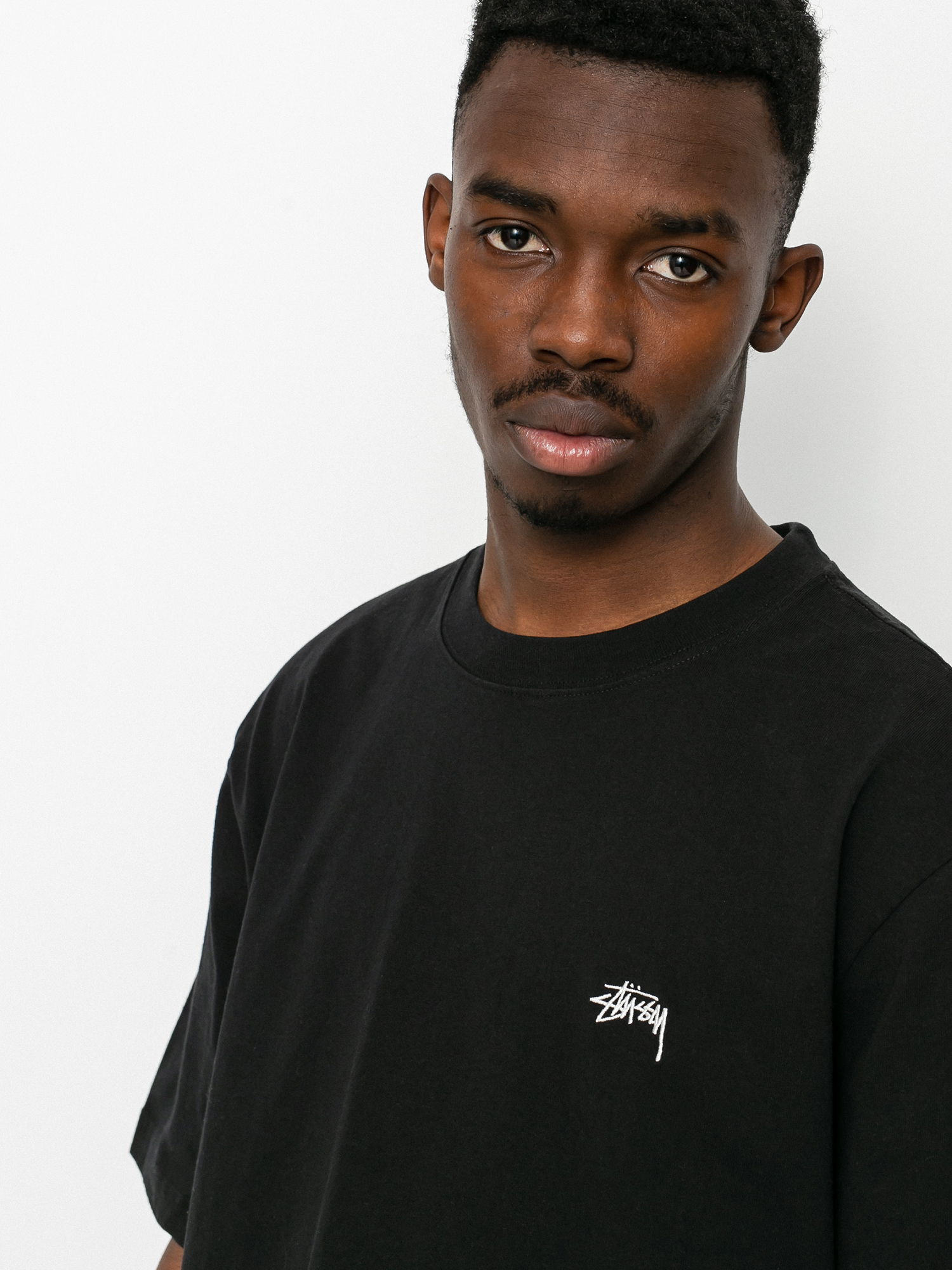 Tričko Stussy Stock Logo (black)
