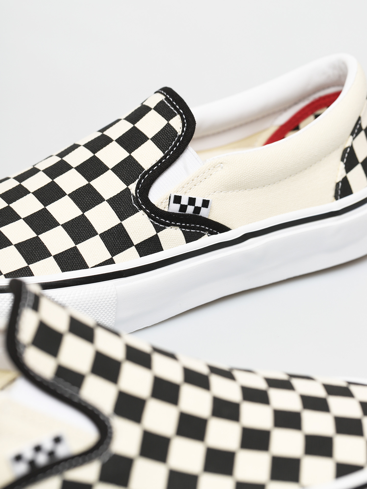 Topánky Vans Skate Slip On (checkerboard black/off white)