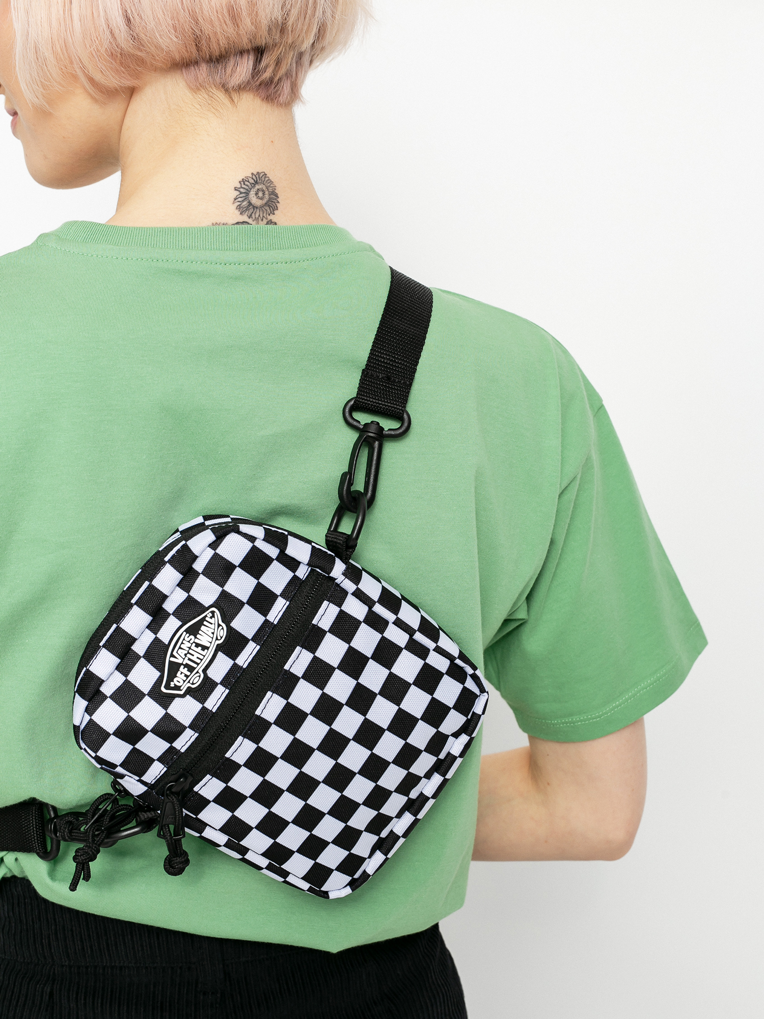 Taska Vans Street Ready Ii Crossbody Wmn Black White Checkerboard