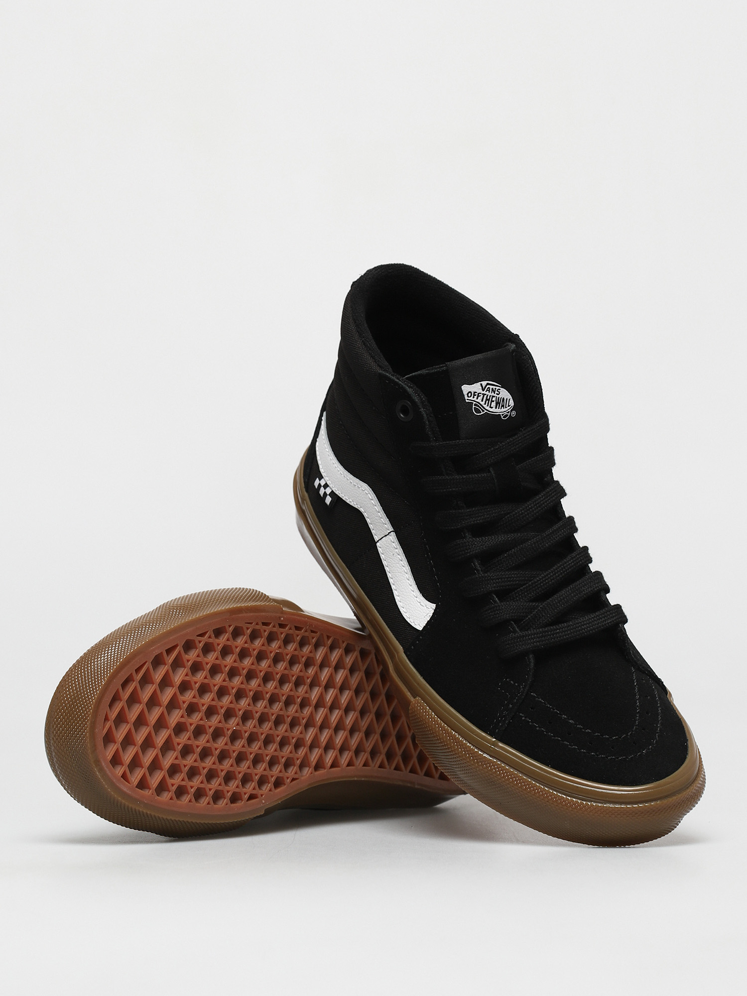 Topánky Vans Skate Sk8 Hi (black/gum)