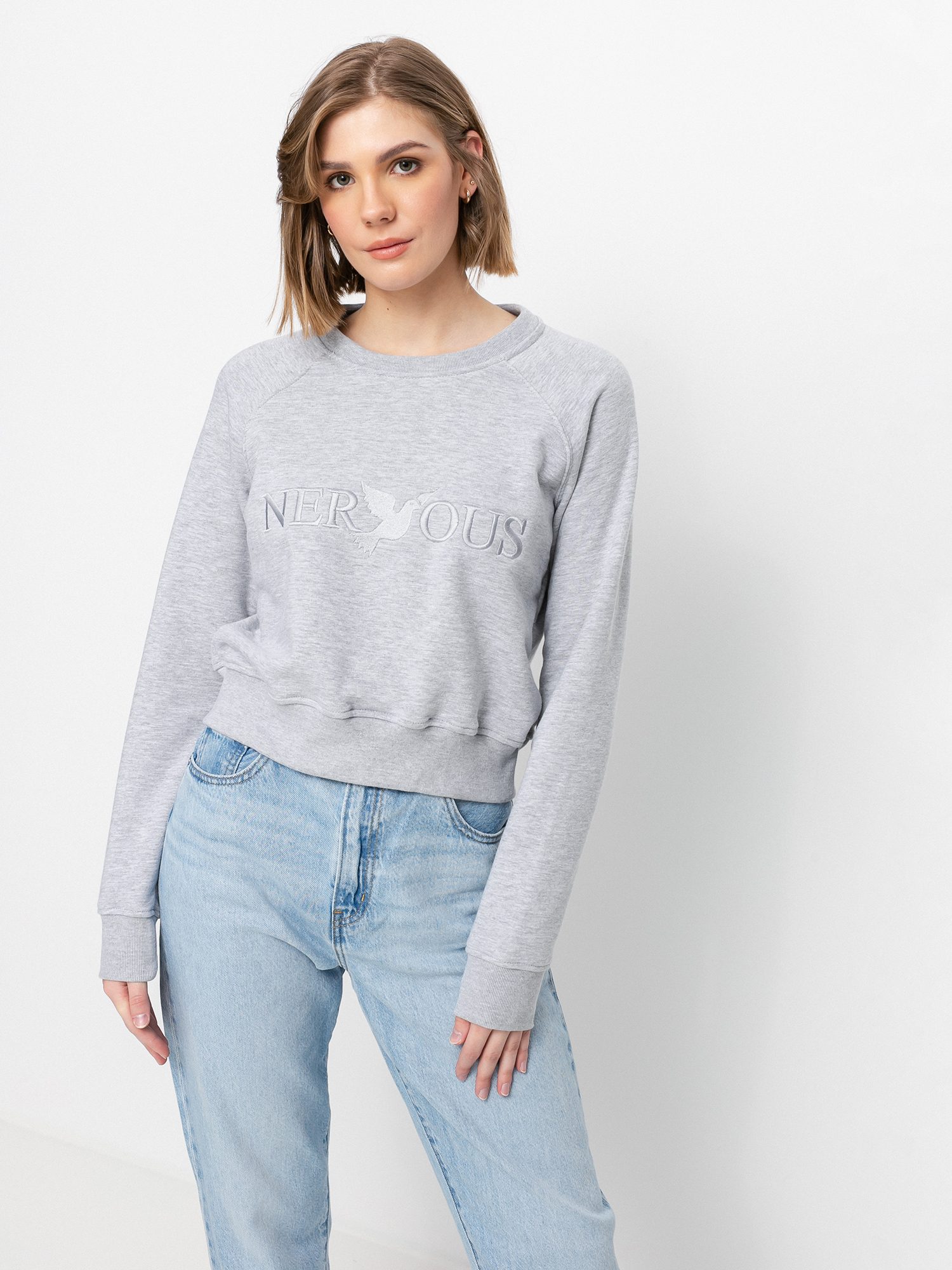 Mikina Nervous Classic Crew Wmn (grey)