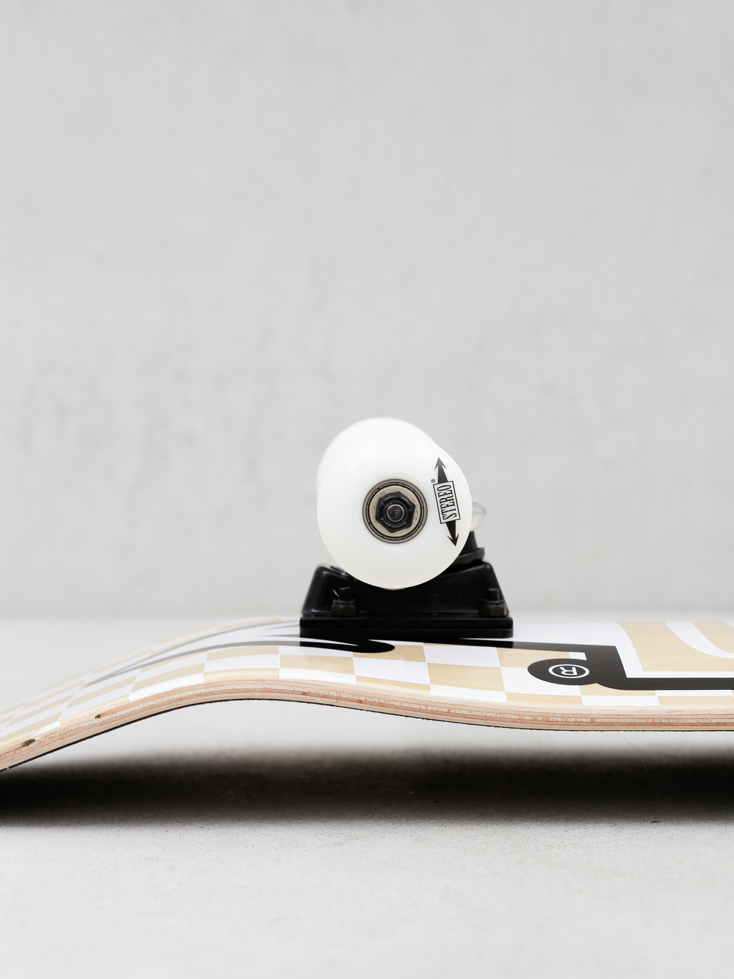 Skateboard Stereo Arrow Square (wood/white)