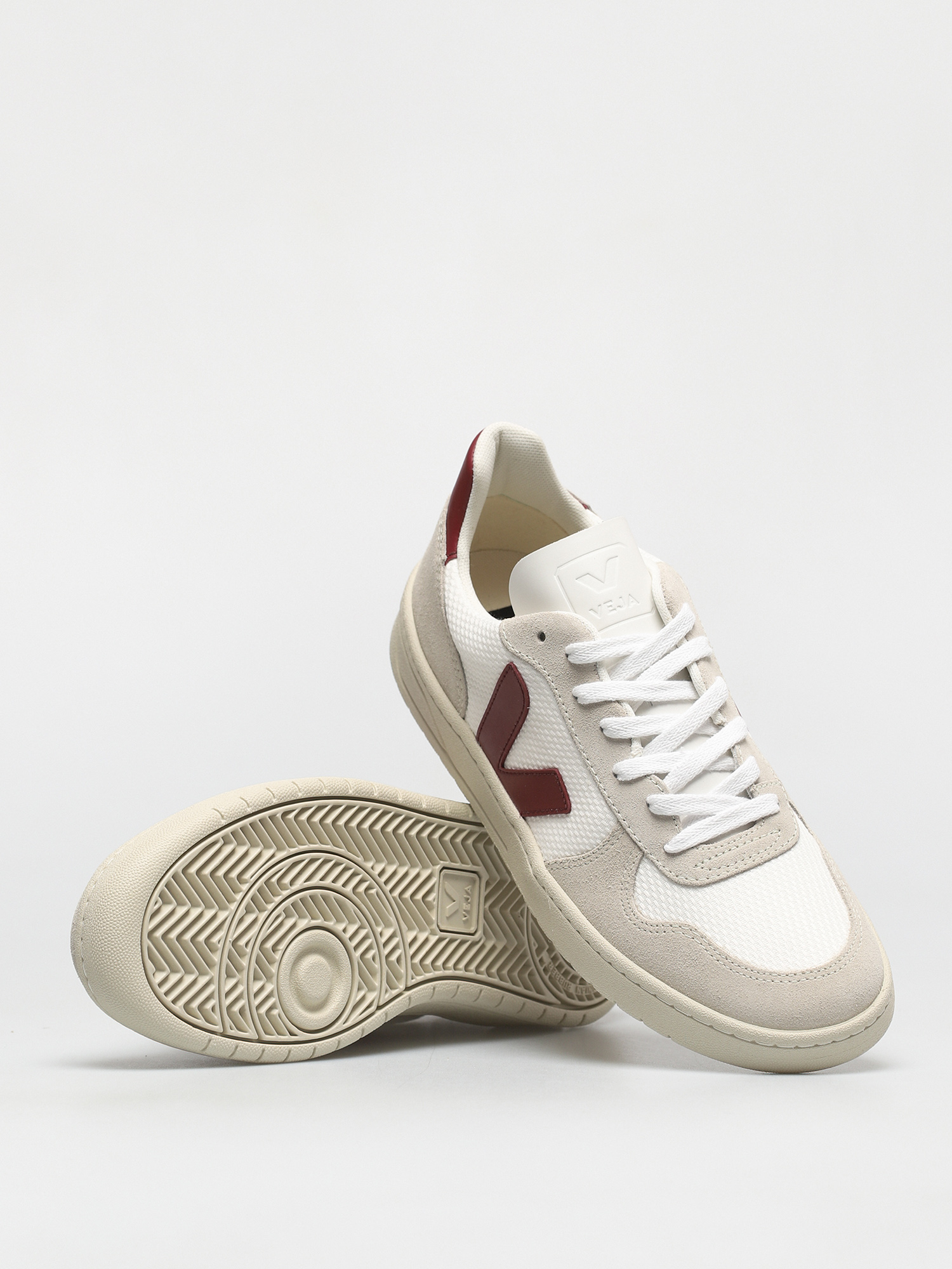 veja v10 b mesh white marsala