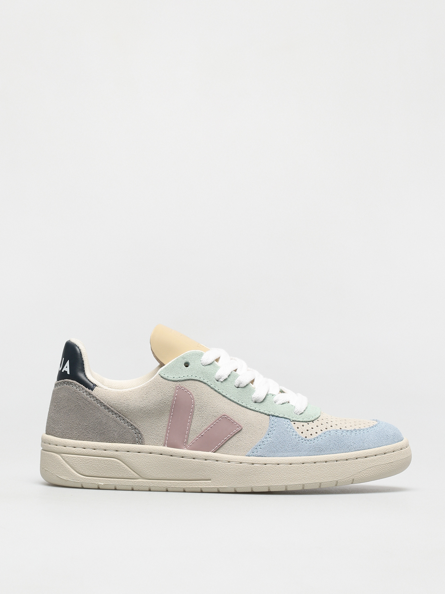 Topánky Veja V-10 Wmn (suede multico natural babe)
