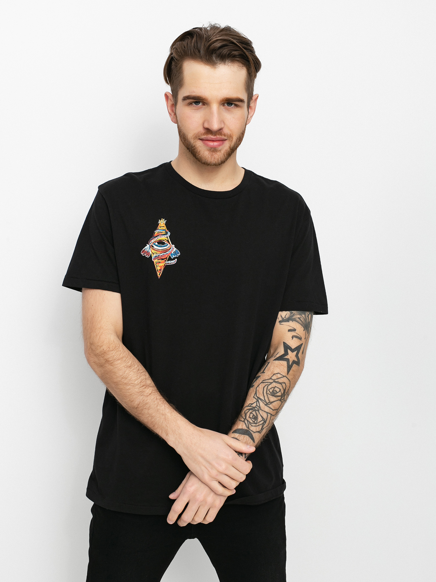 Tričko Brixton Bb Bohemian Tlrt (black)