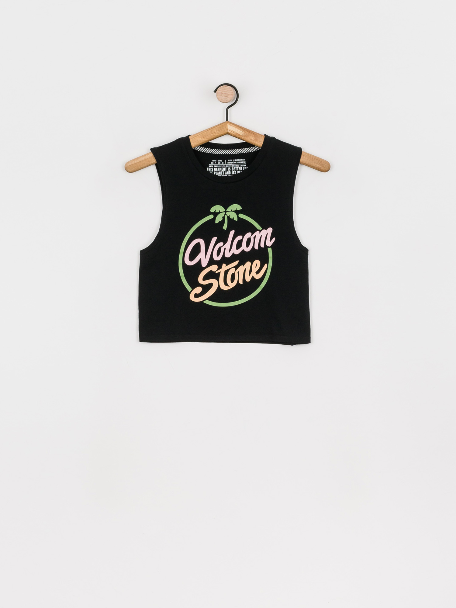 Tričko Volcom Stone Hour Crop Wmn (black)