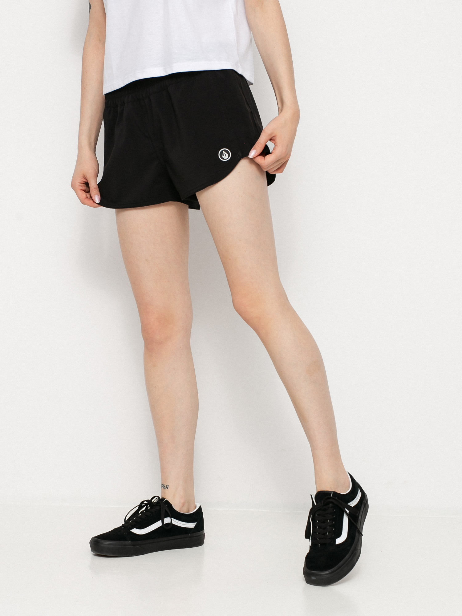 Plážové kraťasy Volcom Simply Solid 2 Wmn (black)