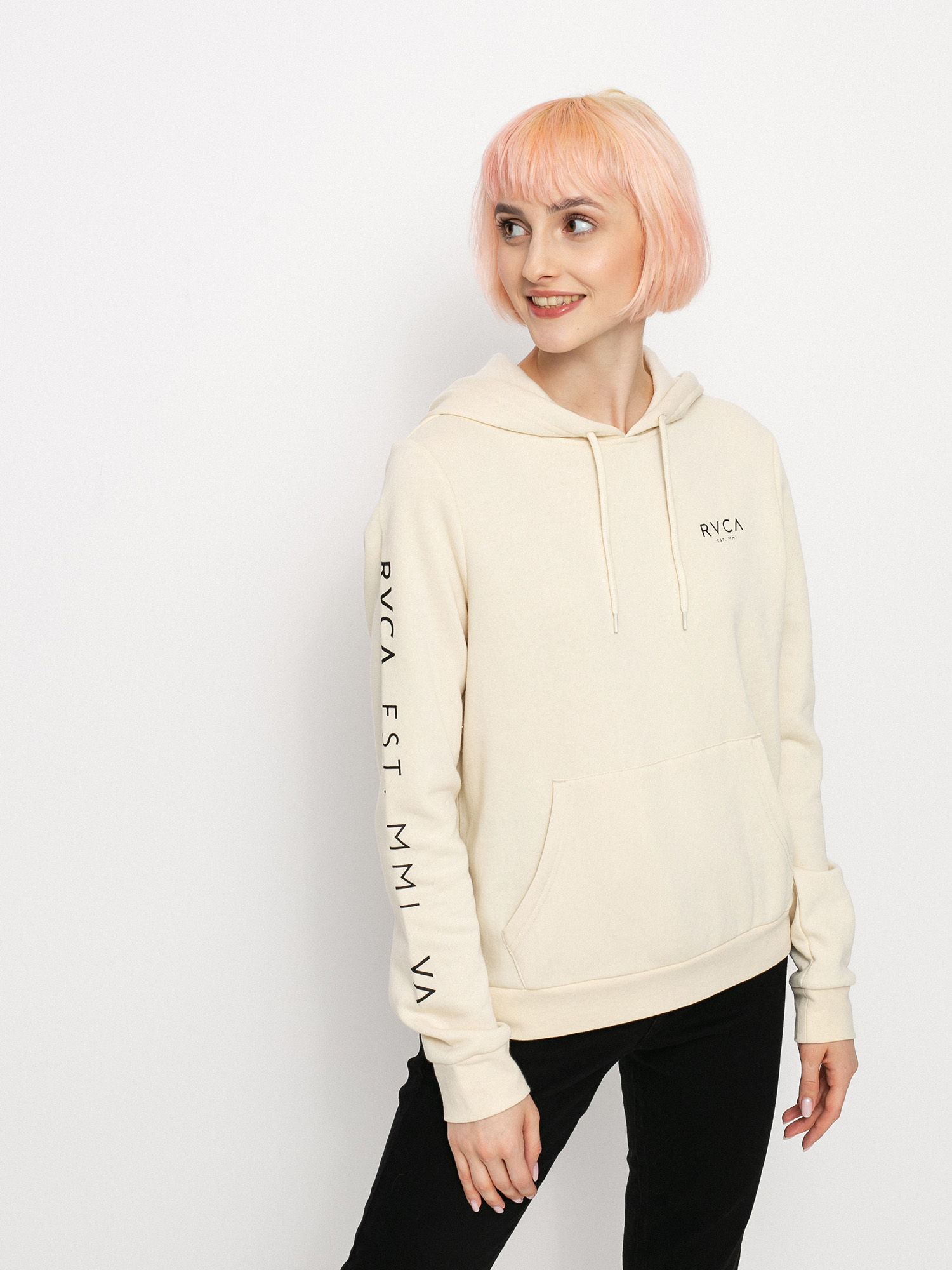 Mikina s kapucňou RVCA Classic HD Wmn (birch)