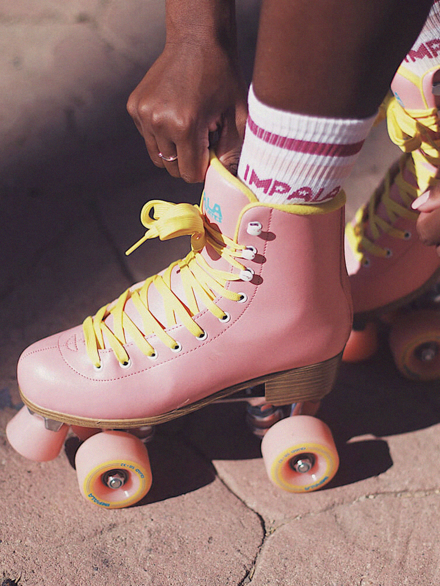 Kolieskové korčule Impala Quad Skate Wmn (pink/yellow)