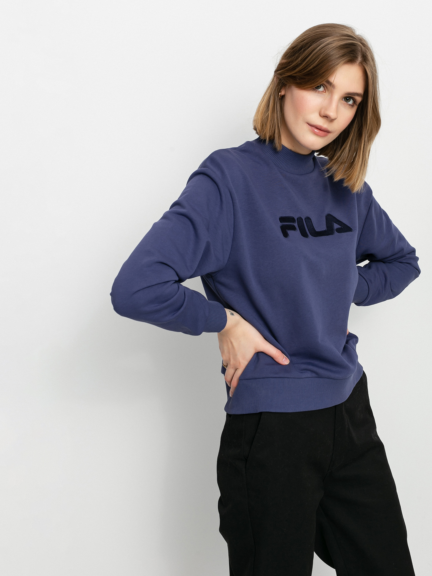 Mikina Fila Fauna Wide Cropped Wmn (crown blue)