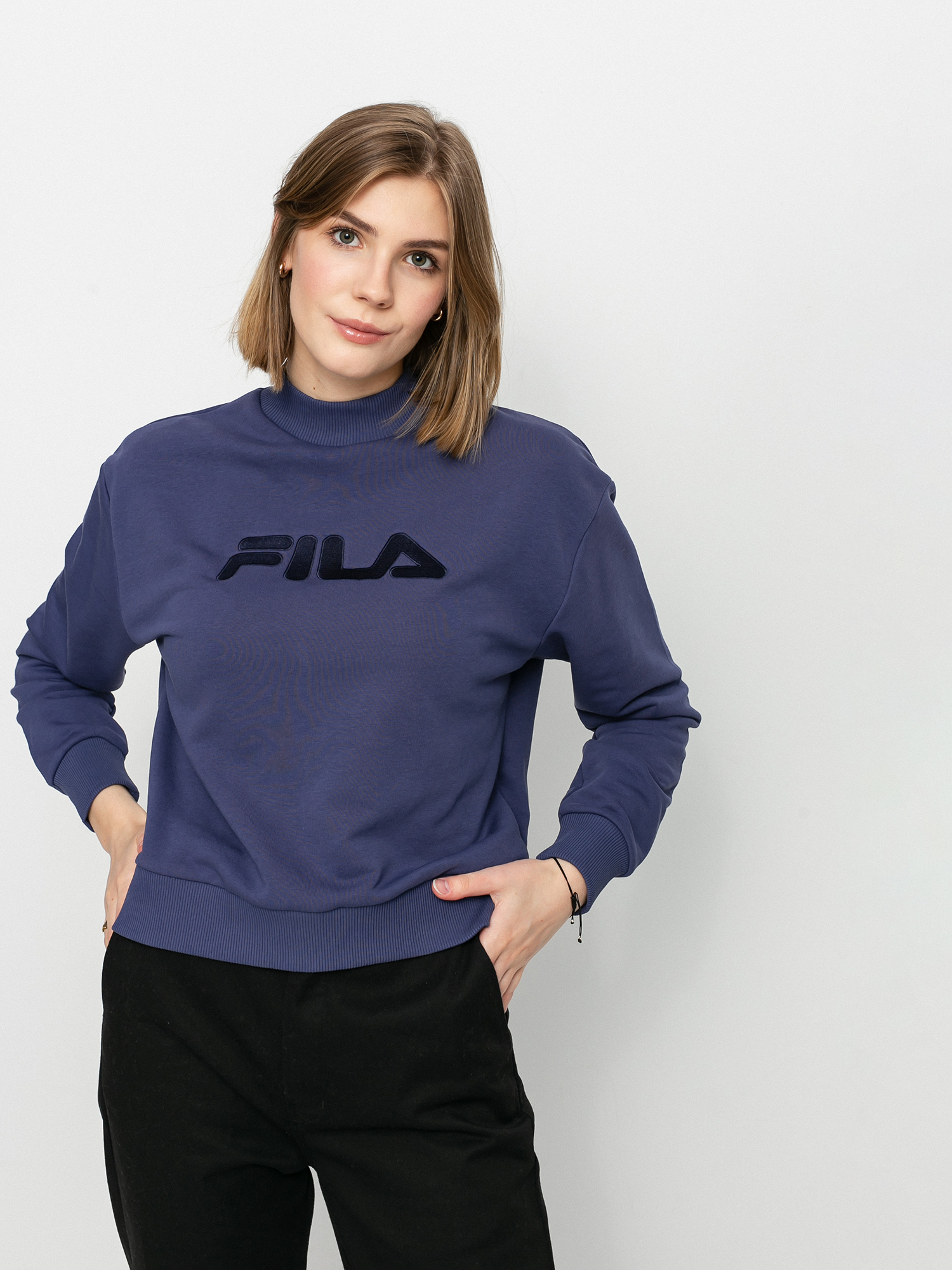 Mikina Fila Fauna Wide Cropped Wmn (crown blue)