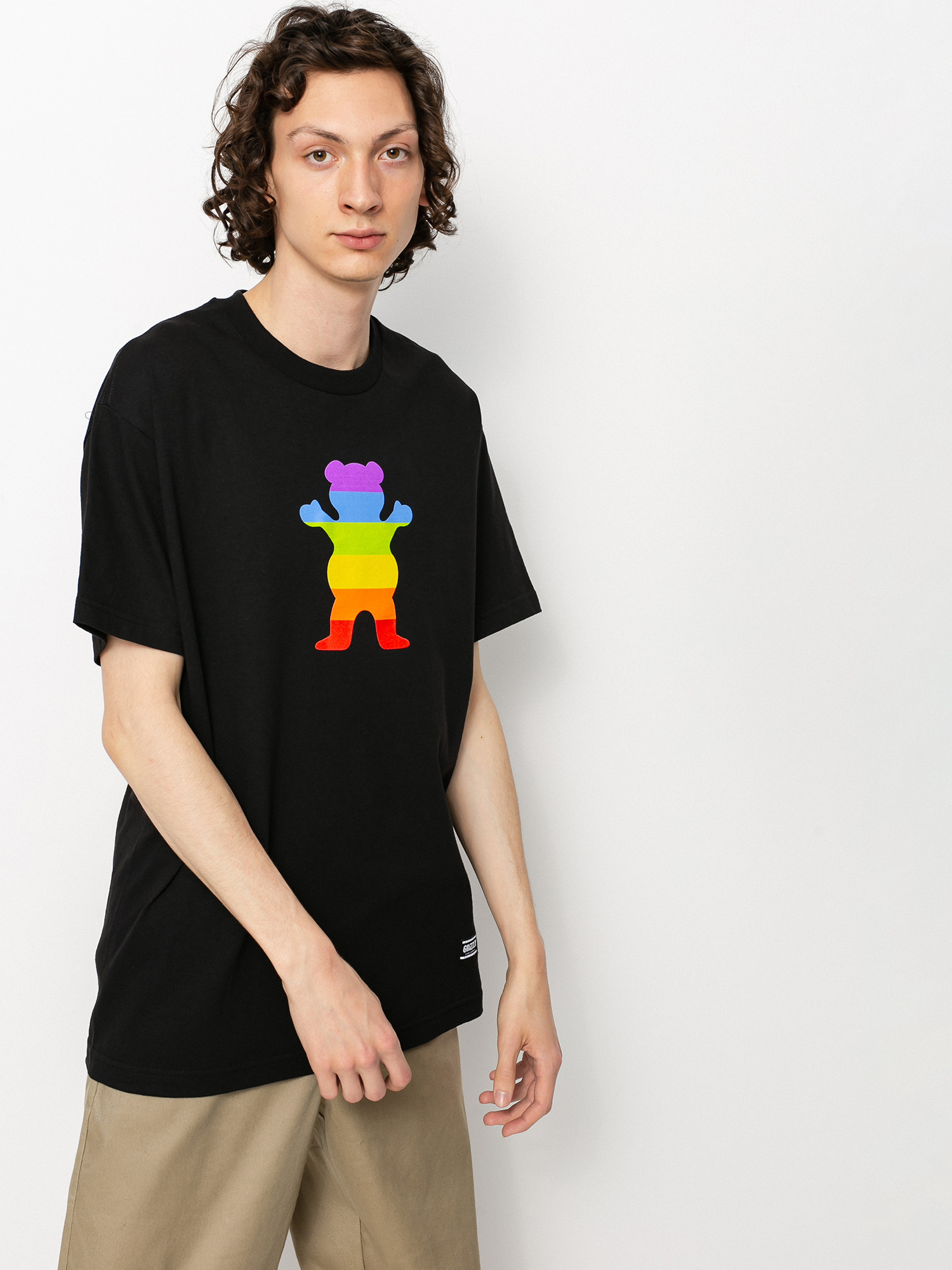 Tričko Grizzly Griptape Pride Bear (black)