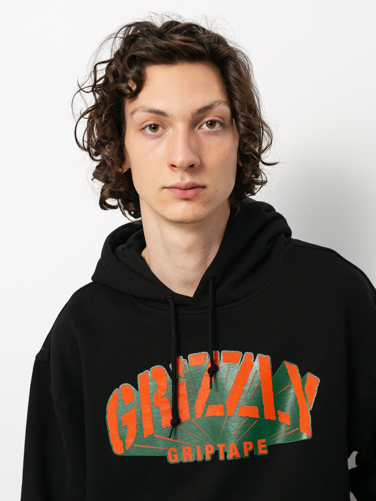 Mikina s kapucňou Grizzly Griptape Universidad HD (black)