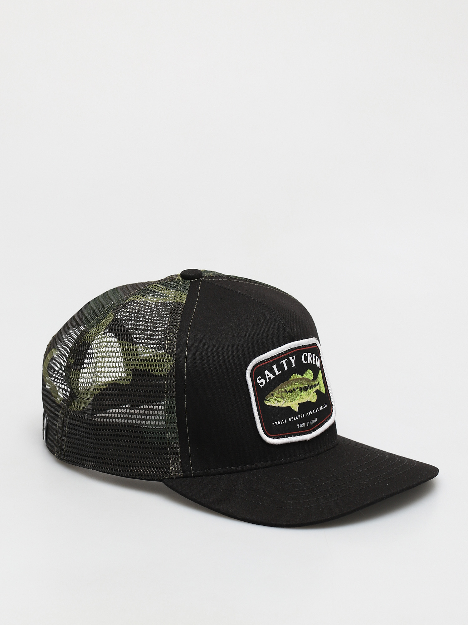 Šiltovka Salty Crew Bigmouth Trucker (black/camo)