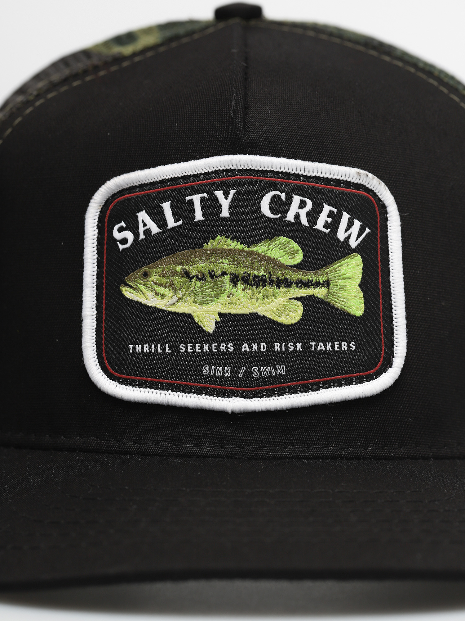 Šiltovka Salty Crew Bigmouth Trucker (black/camo)