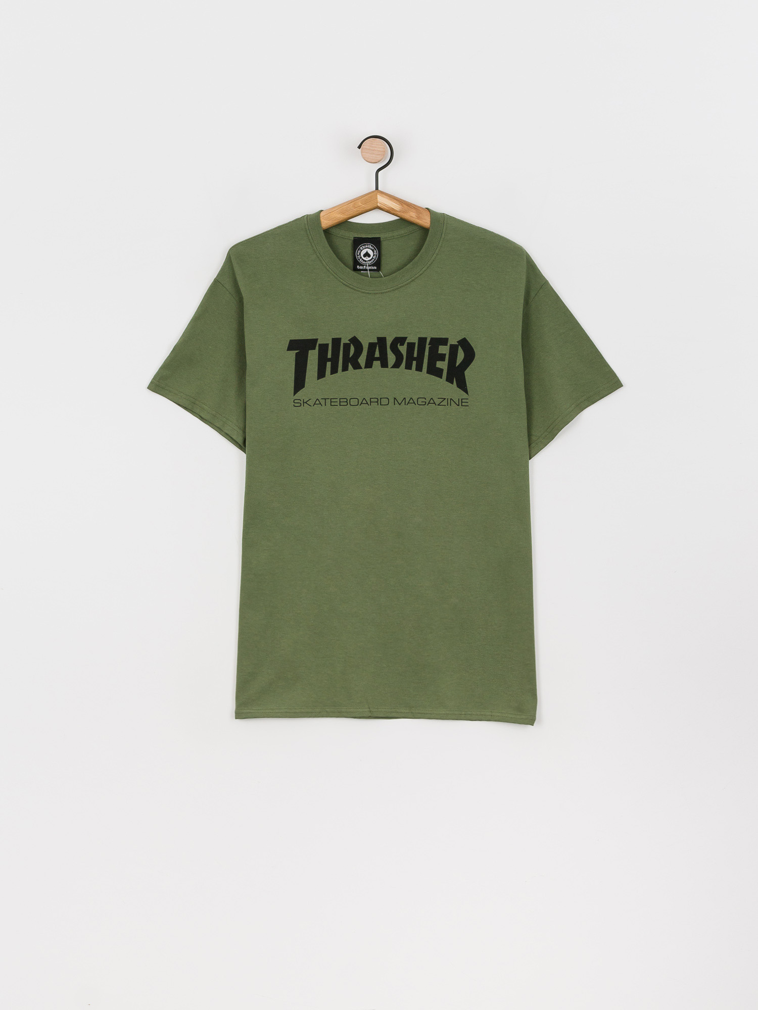 Tričko Thrasher Skate Mag (military green)