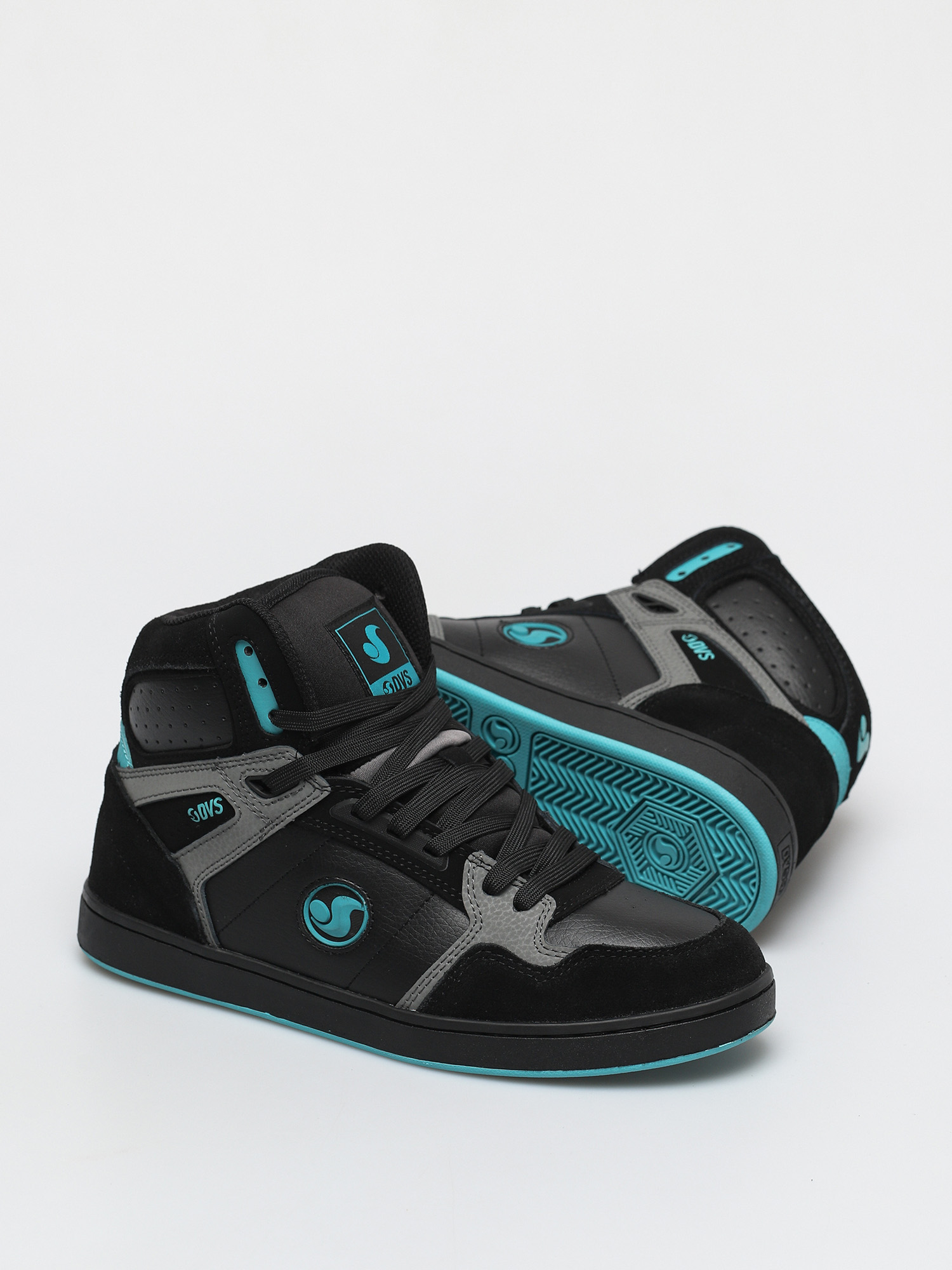 Topánky DVS Honcho (black charcoal turquois suede)