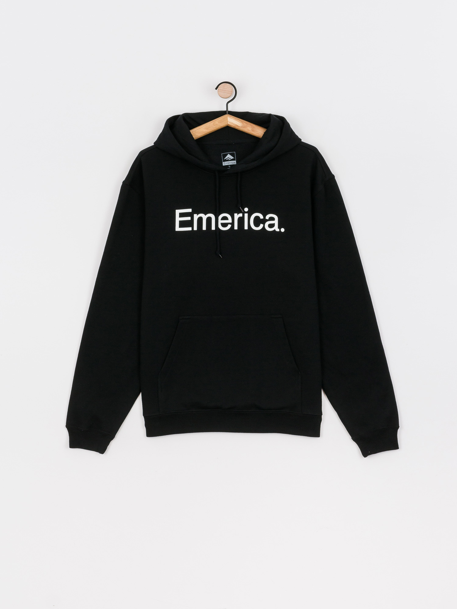 Mikina s kapucňou Emerica Pure Logo HD (black)