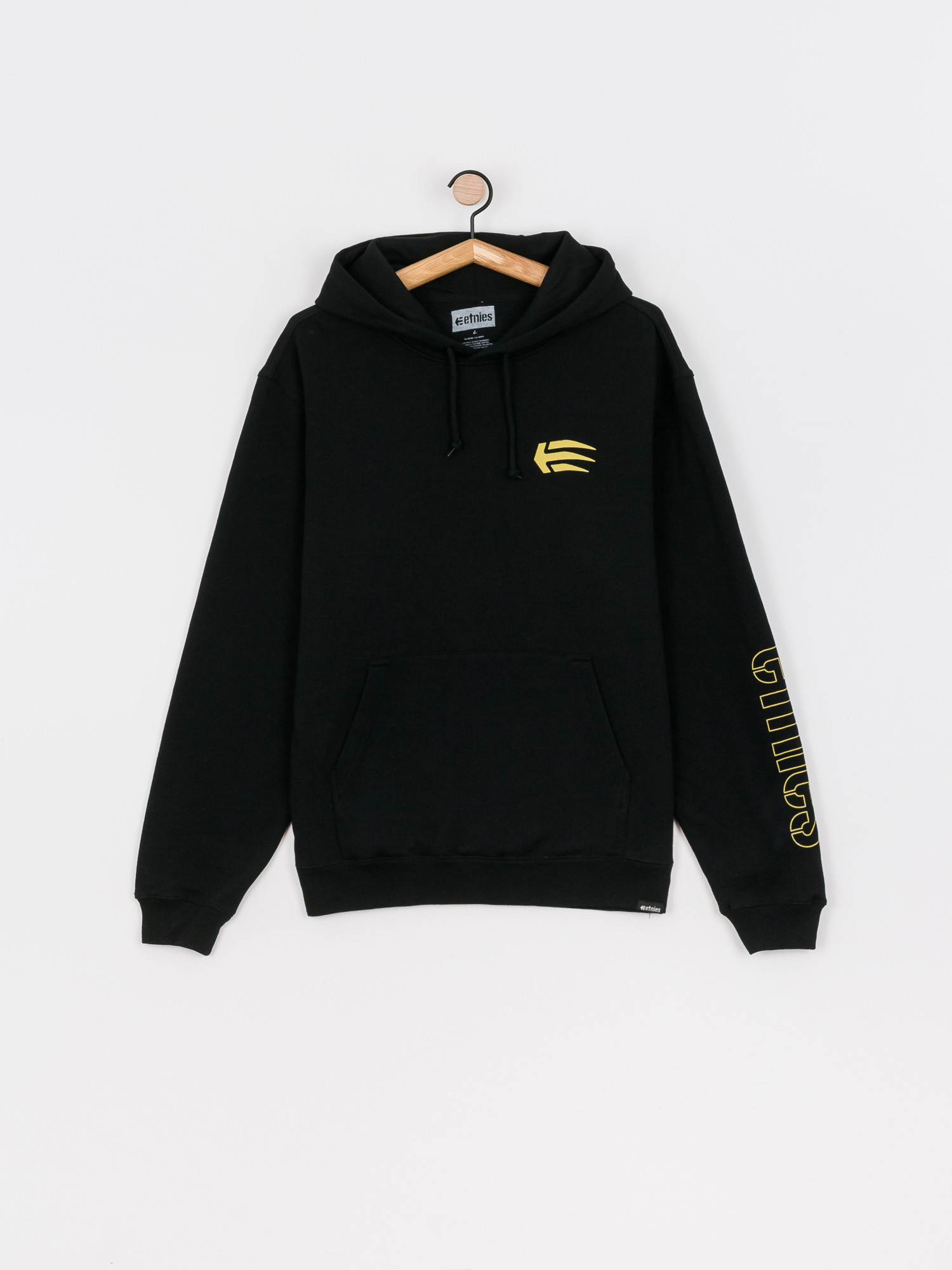 Mikina s kapucňou Etnies Joslin HD (black/gold)