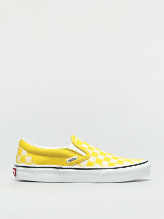 Topánky Vans Classic Slip On (checkerboard cyber yellow/true white)