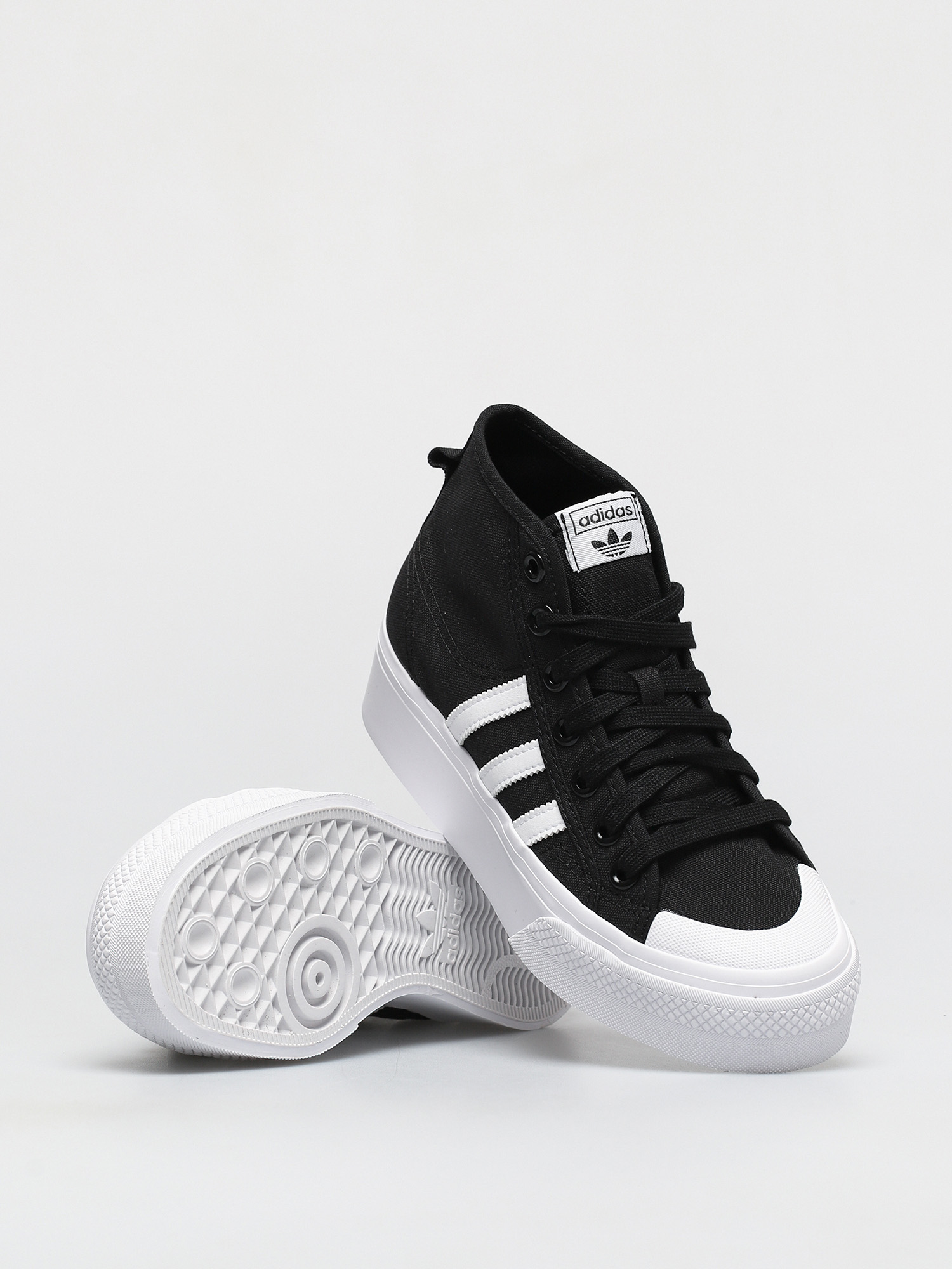 Topánky adidas Originals Nizza Platform Mid Wmn (cblack/ftwwht/ftwwht)