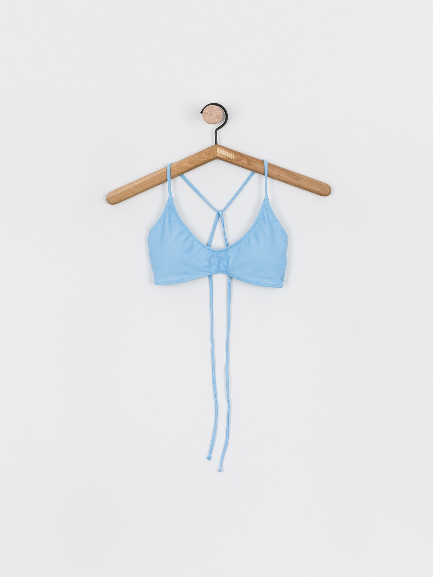 Vrchný diel plaviek Volcom Simply Solid Scoop Wmn (coastal blue)