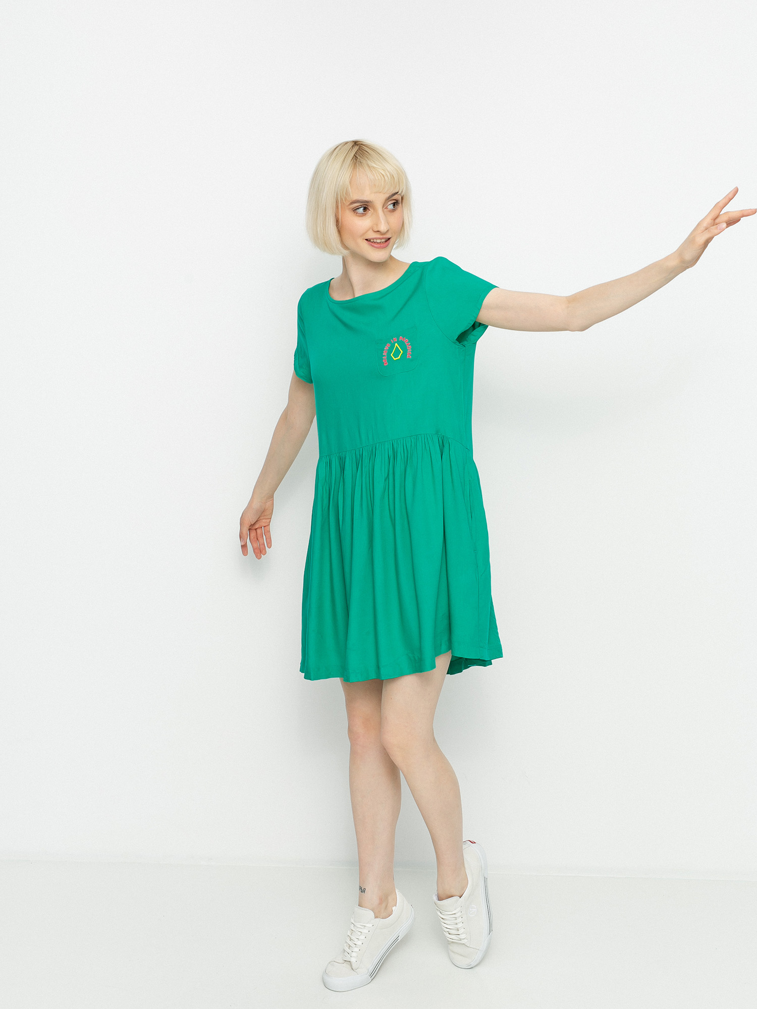 Šaty  Volcom Eazi Wmn (synergy green)