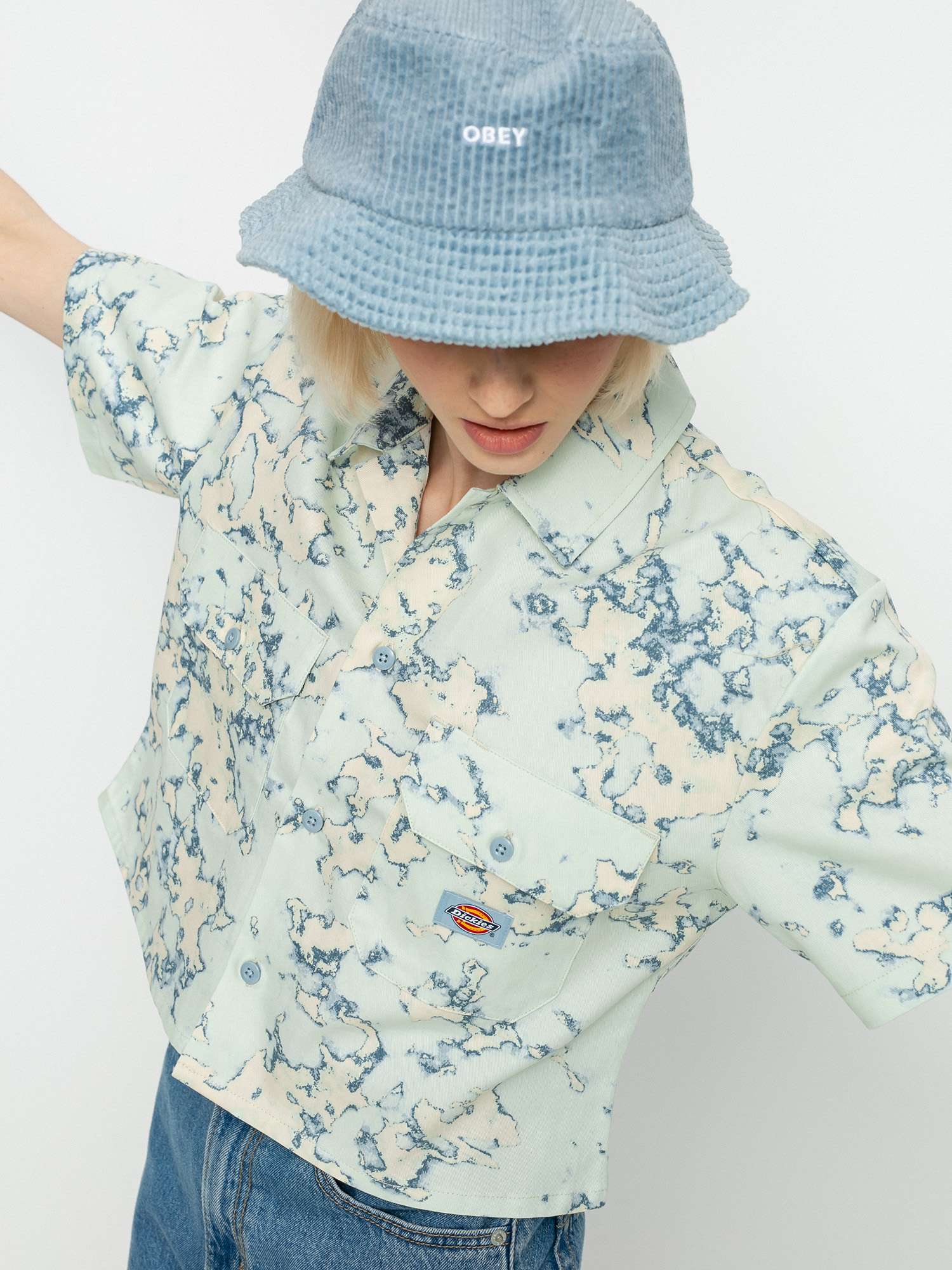 Košeľa Dickies Sunburg Wmn (fog blue)