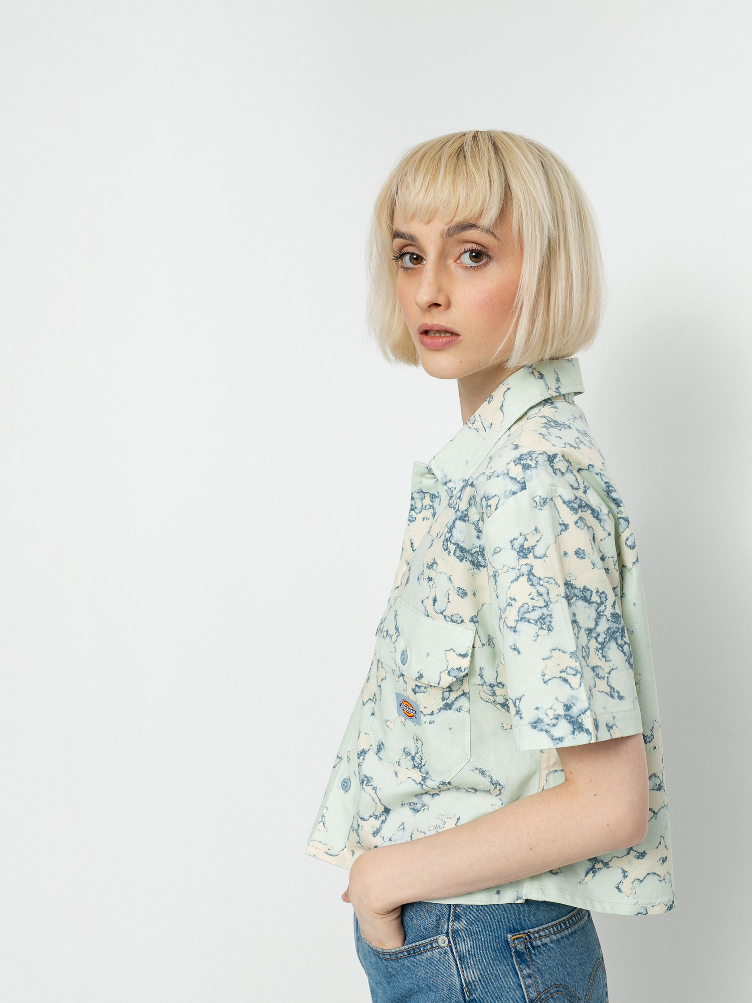 Košeľa Dickies Sunburg Wmn (fog blue)