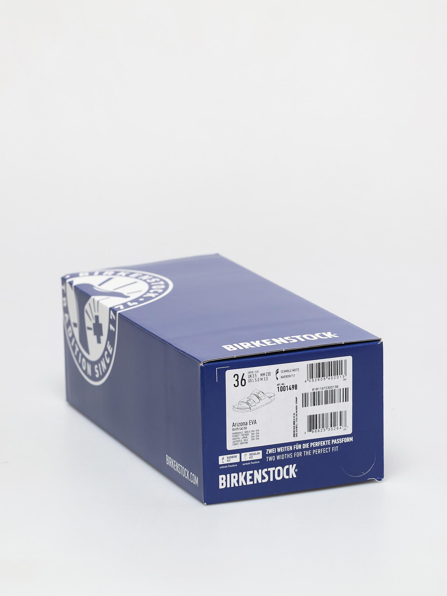 Šľapky Birkenstock Arizona Eva Narrow Wmn (metallic anthracite)