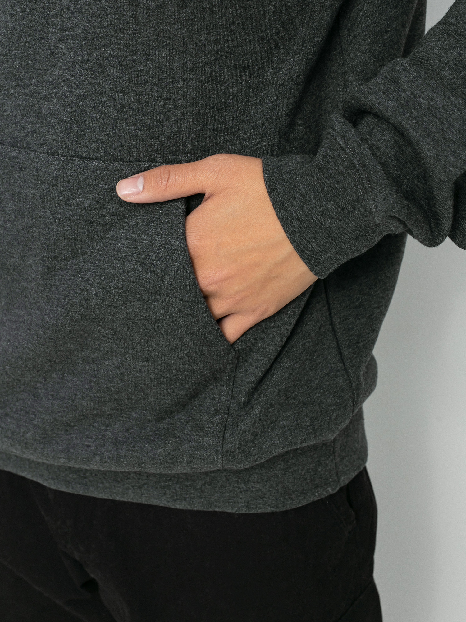 Mikina s kapucňou Emerica Pure Triangle HD (charcoal/heather)