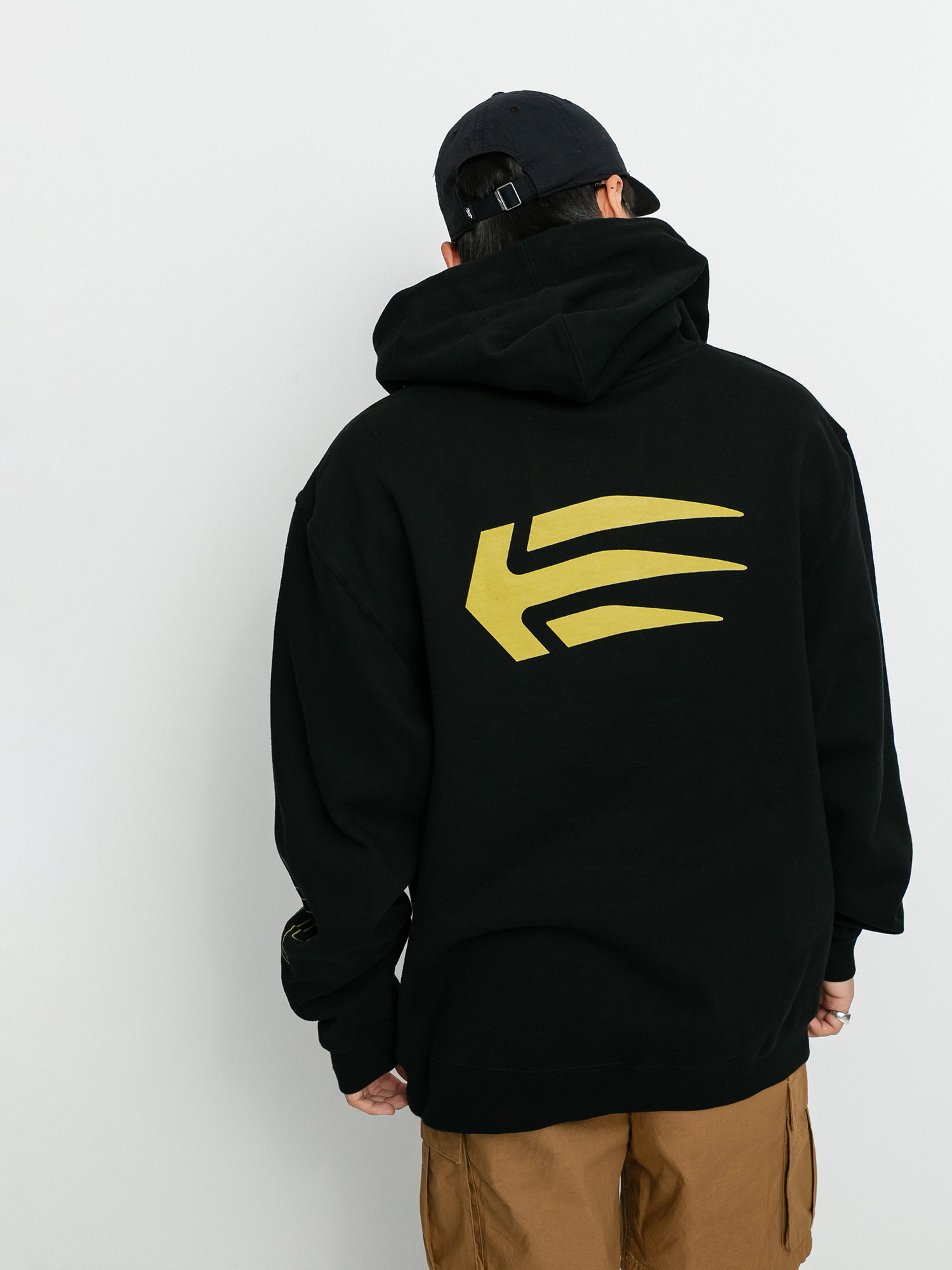 Mikina s kapucňou Etnies Joslin HD (black/gold)