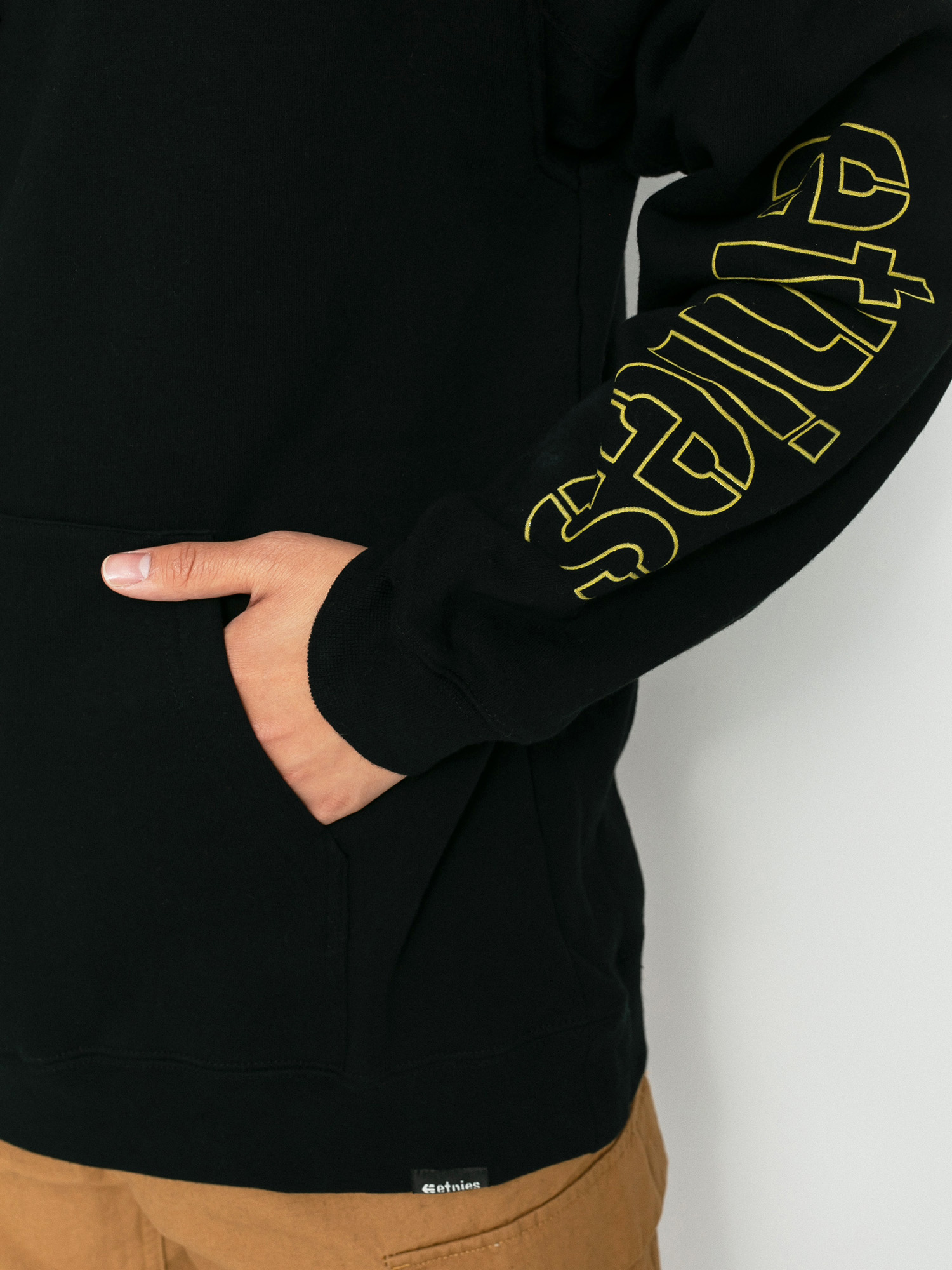 Mikina s kapucňou Etnies Joslin HD (black/gold)