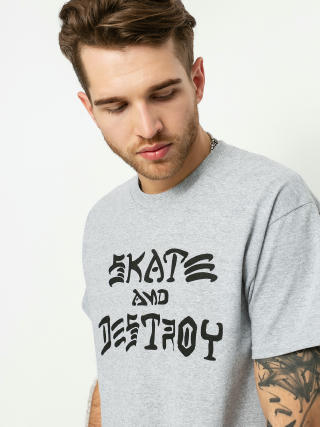 Tričko Thrasher Skate And Destroy (grey)