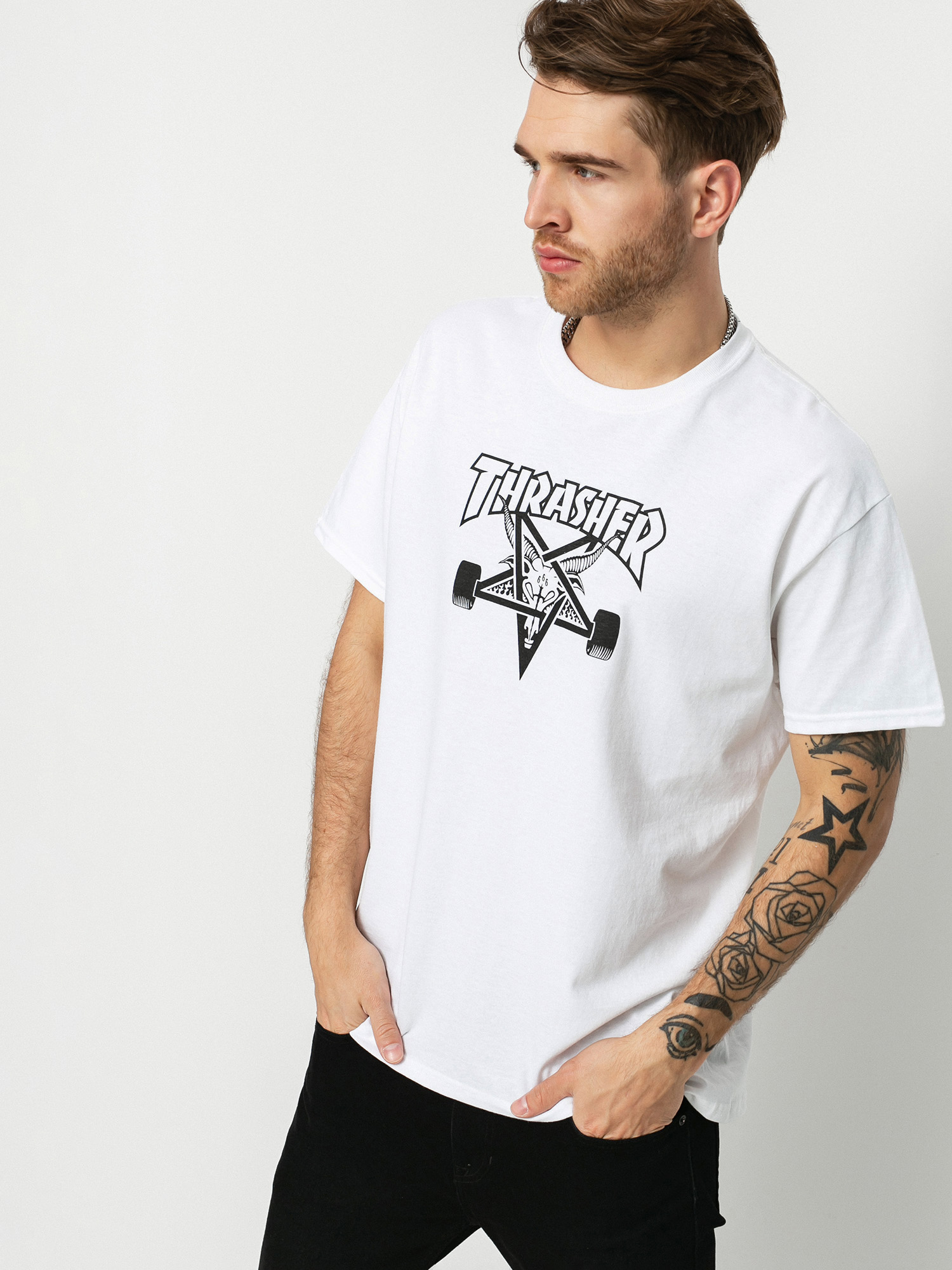 Tričko Thrasher Skate Goat (white)