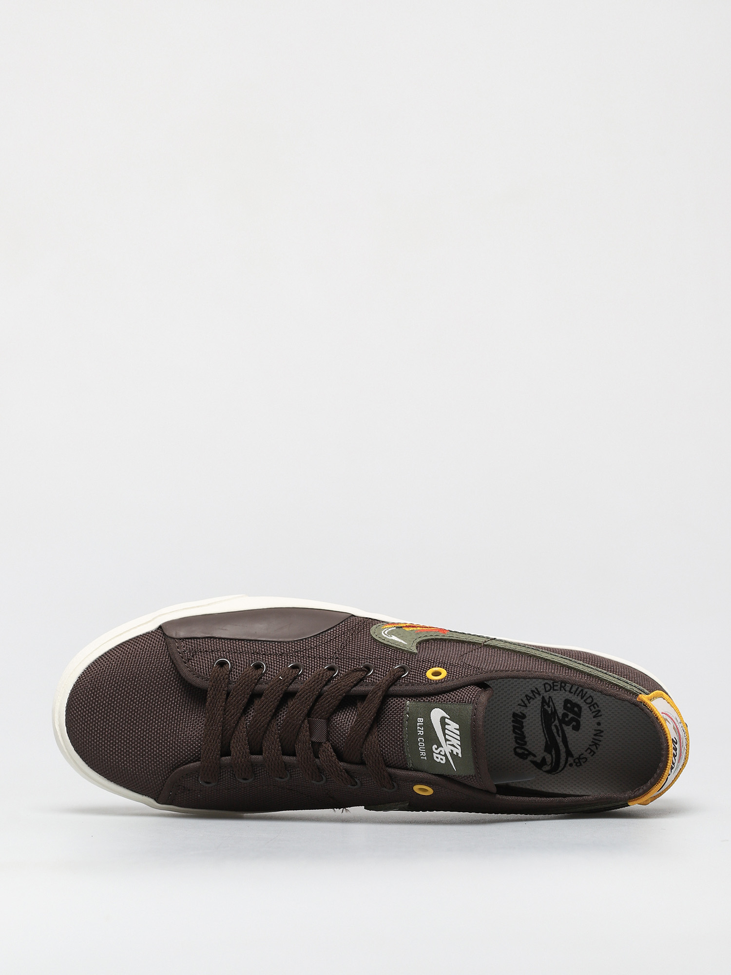 Topánky Nike SB X Daan Van Der Linden Blazer Court (baroque brown/medium olive light bone)