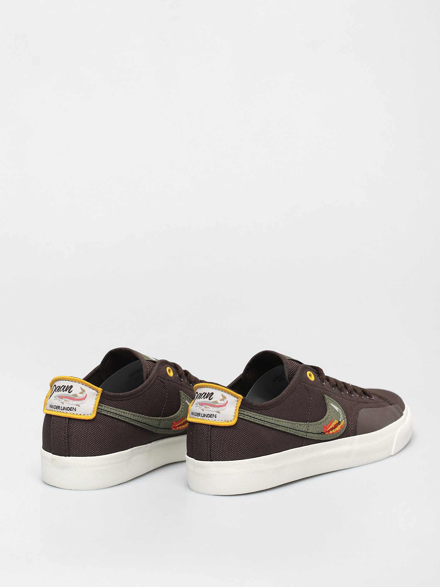 Topánky Nike SB X Daan Van Der Linden Blazer Court (baroque brown/medium olive light bone)