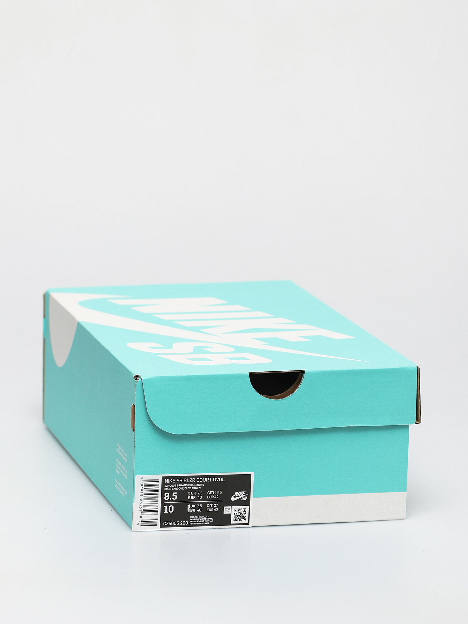 Topánky Nike SB X Daan Van Der Linden Blazer Court (baroque brown/medium olive light bone)