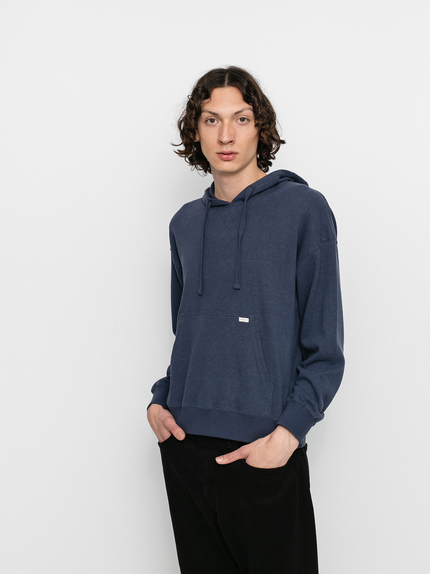 Mikina s kapucňou RVCA Noble Hemp HD (indigo)