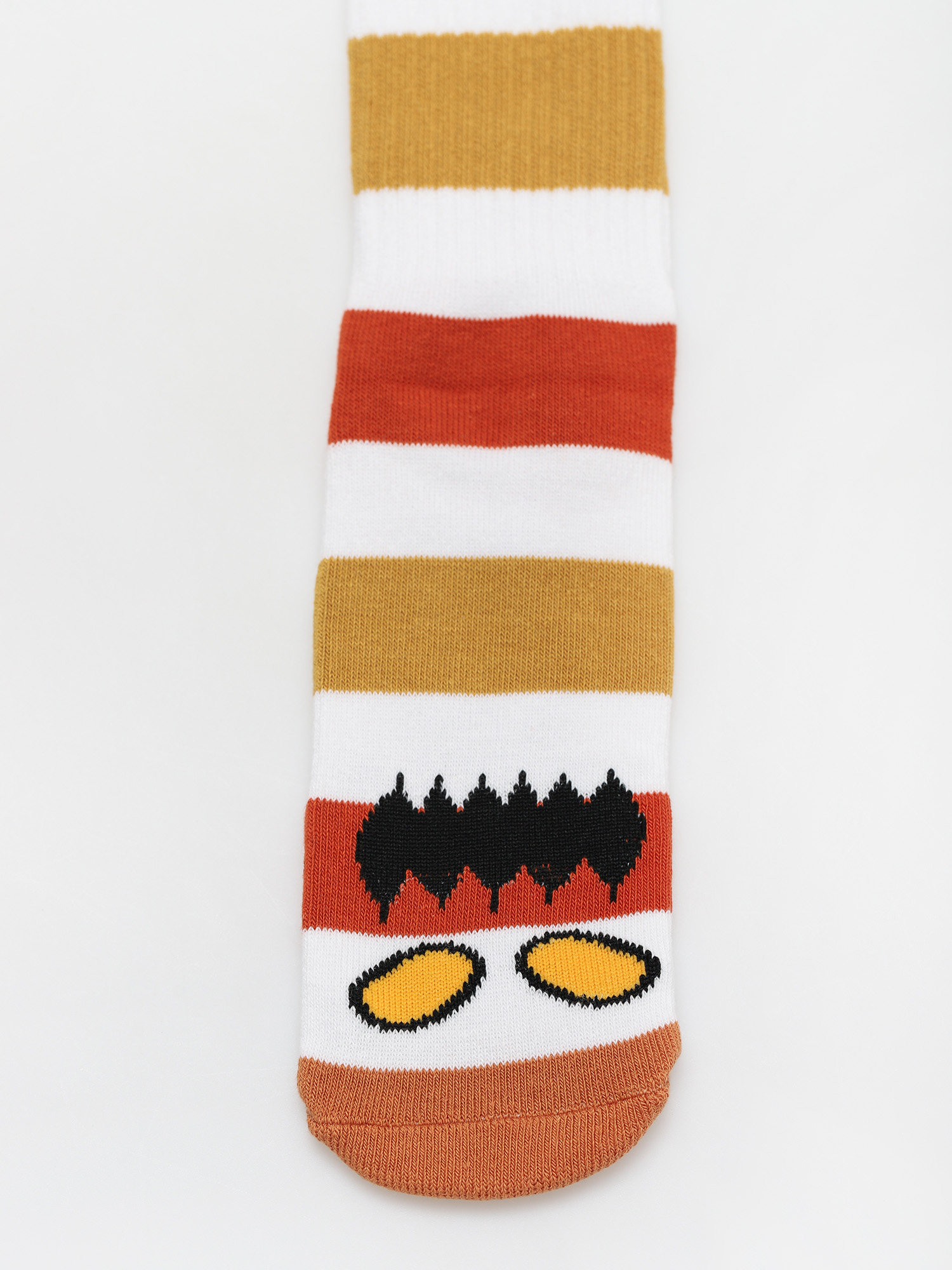 Ponožky Toy Machine Monster Big Stripe (white/brown)