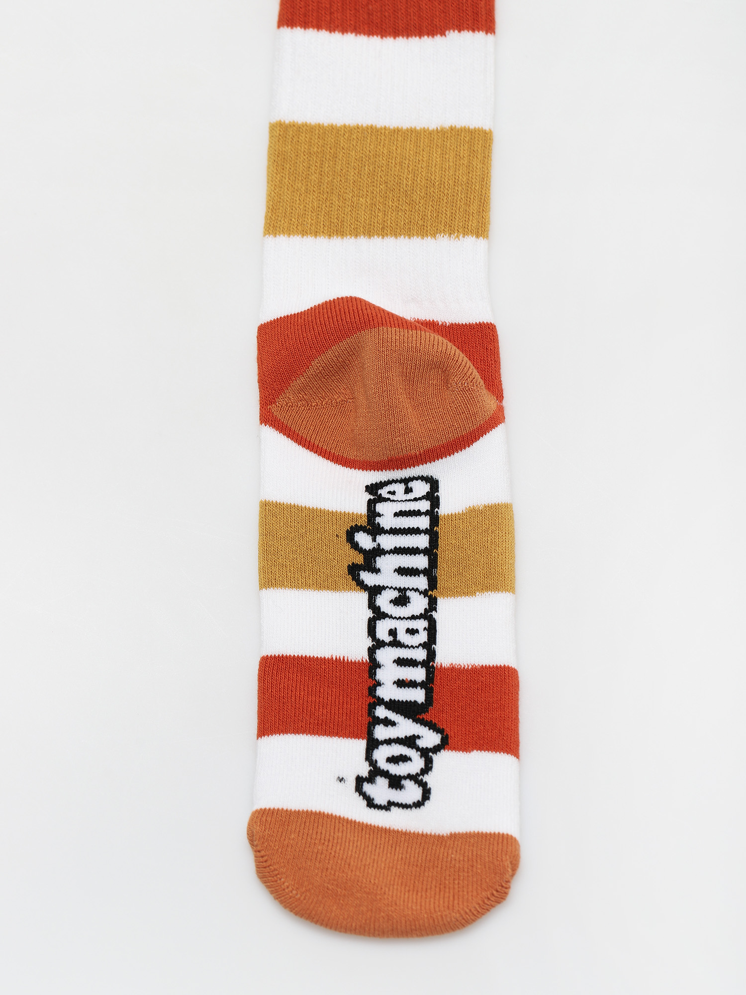 Ponožky Toy Machine Monster Big Stripe (white/brown)